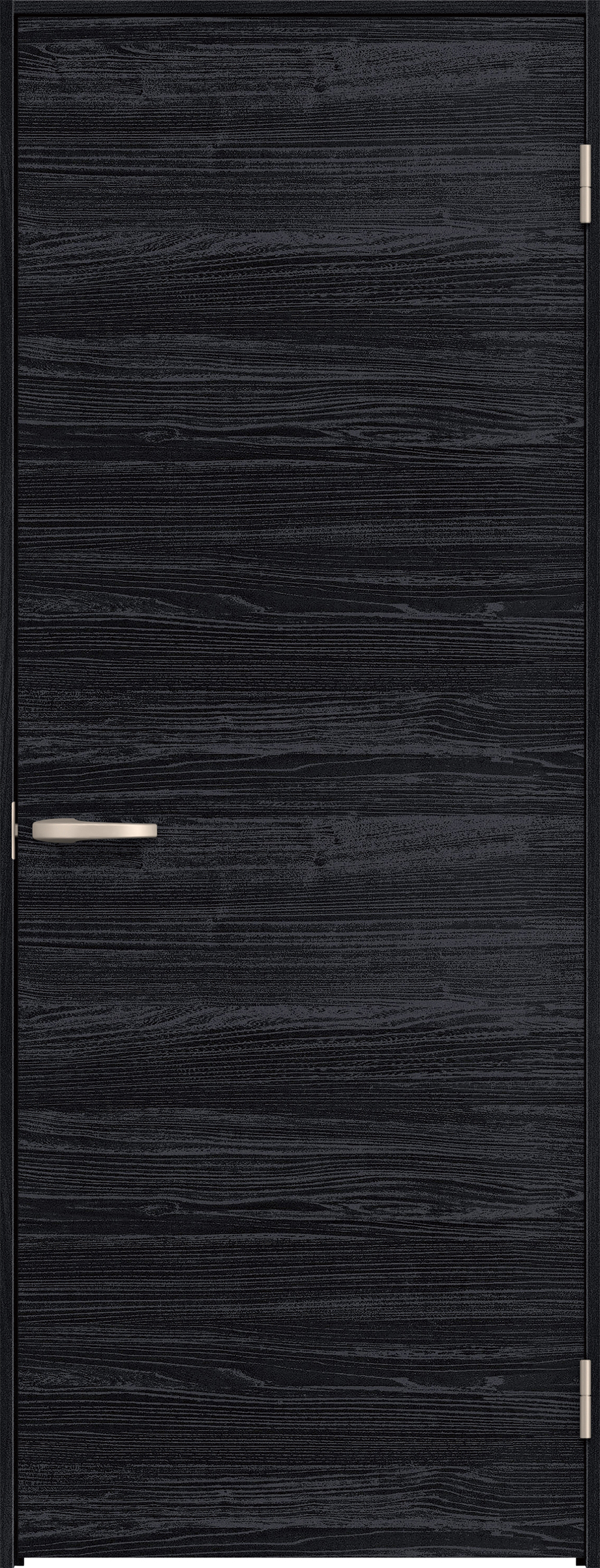 リビングドア　イエリア　片開きドア　扉セット　Ｕ０デザイン　７３５幅　２０００高　〈モスブラック柄〉　右開き　空錠　Ｎスタンダード丁番