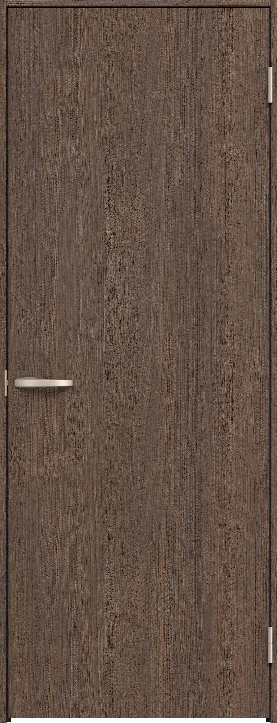 リビングドア　イエリア　片開きドア　扉セット　００デザイン　８５０幅　２０００高　〈ダルブラウン柄〉　右開き　空錠　Ｎスタンダード丁番