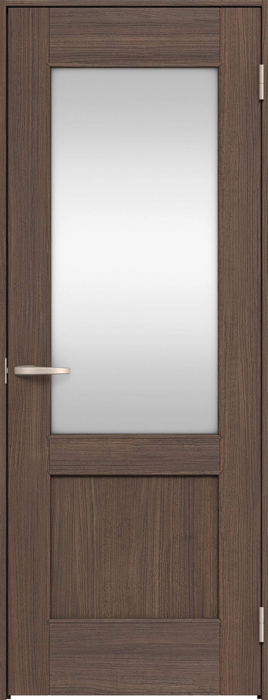 リビングドア　イエリア　片開きドア　扉セット　２６デザイン　７５５幅　２０００高　〈ダルブラウン柄〉　右開き　空錠　Ｎスタンダード丁番