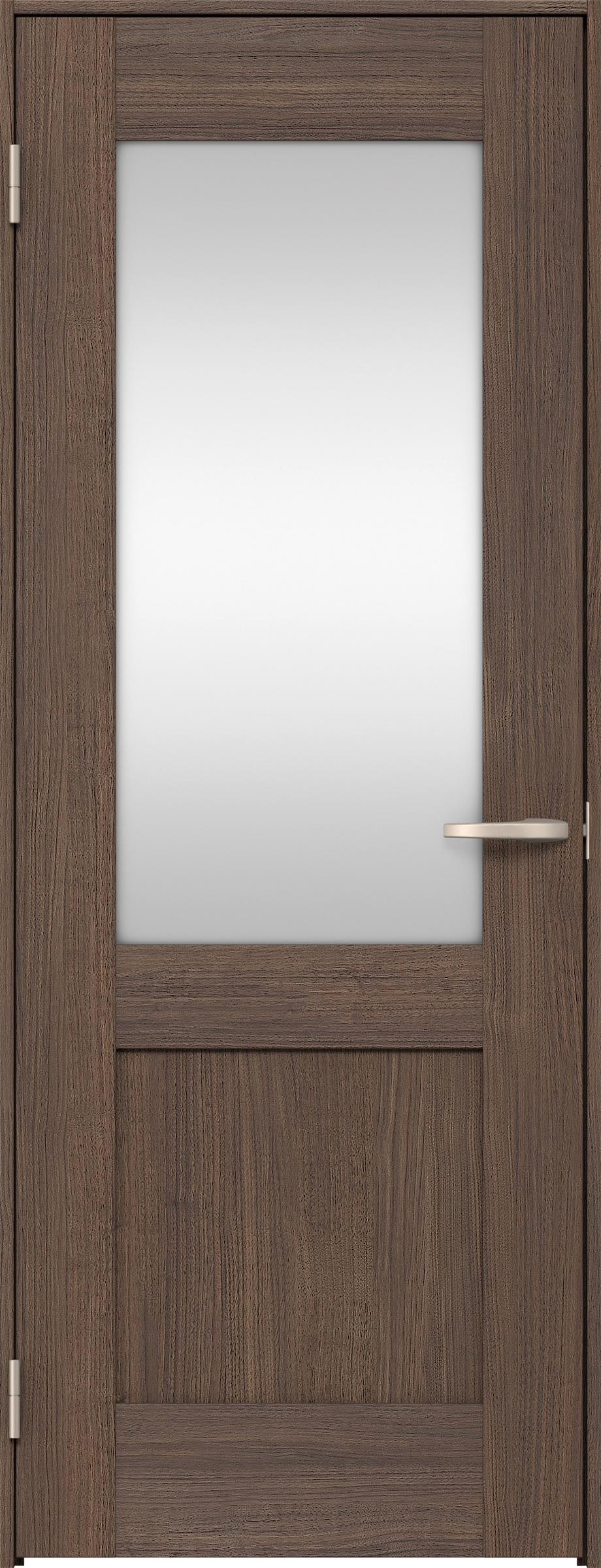 リビングドア　イエリア　片開きドア　扉セット　２８デザイン　７５５幅　２０００高　〈ダルブラウン柄〉　左開き　空錠　Ｎスタンダード丁番