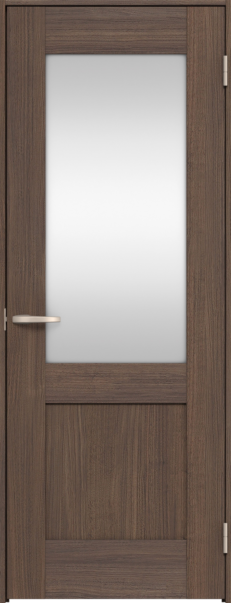 リビングドア　イエリア　片開きドア　扉セット　２８デザイン　７８０幅　２０００高　〈ダルブラウン柄〉　右開き　空錠　Ｎスタンダード丁番