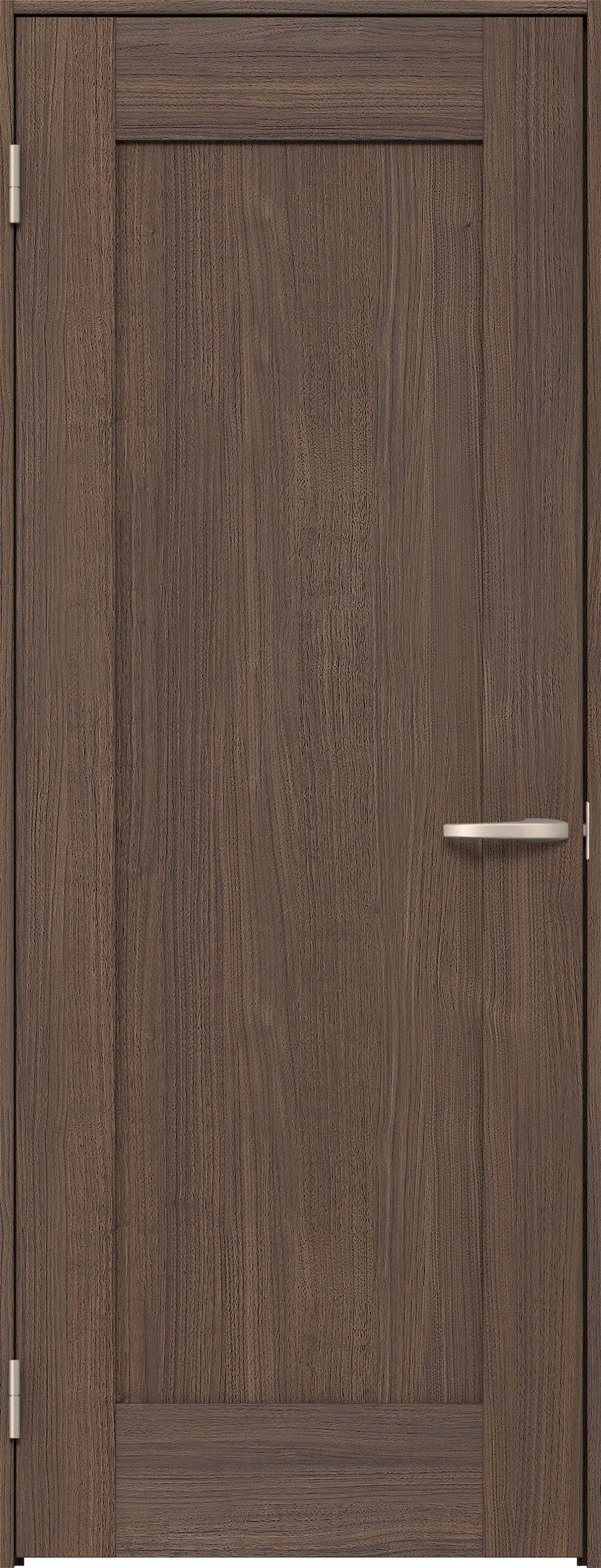 リビングドア　イエリア　片開きドア　扉セット　３８デザイン　８５０幅　２０００高　〈ダルブラウン柄〉　左開き　空錠　Ｎスタンダード丁番