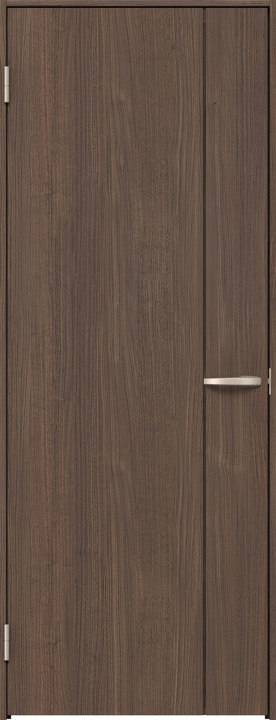 リビングドア　イエリア　片開きドア　扉セット　Ｂ１デザイン　７５５幅　２０００高　〈ダルブラウン柄〉　左開き　空錠　Ｎスタンダード丁番