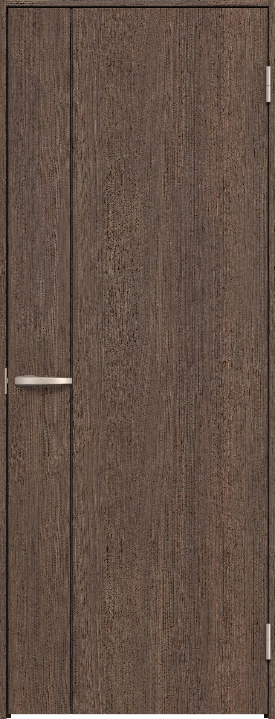 リビングドア　イエリア　片開きドア　扉セット　Ｂ１デザイン　７８０幅　２０００高　〈ダルブラウン柄〉　右開き　空錠　Ｎスタンダード丁番