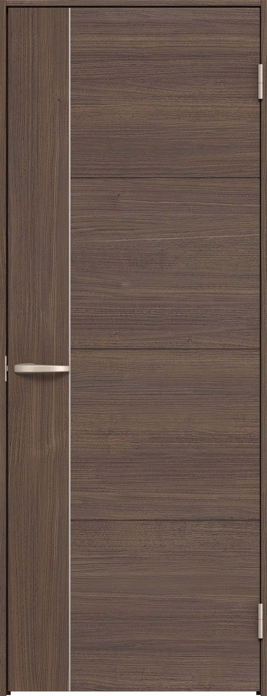 リビングドア　イエリア　片開きドア　扉セット　Ｄ１デザイン　８２５幅　２０００高　〈ダルブラウン柄〉　右開き　空錠　Ｎスタンダード丁番