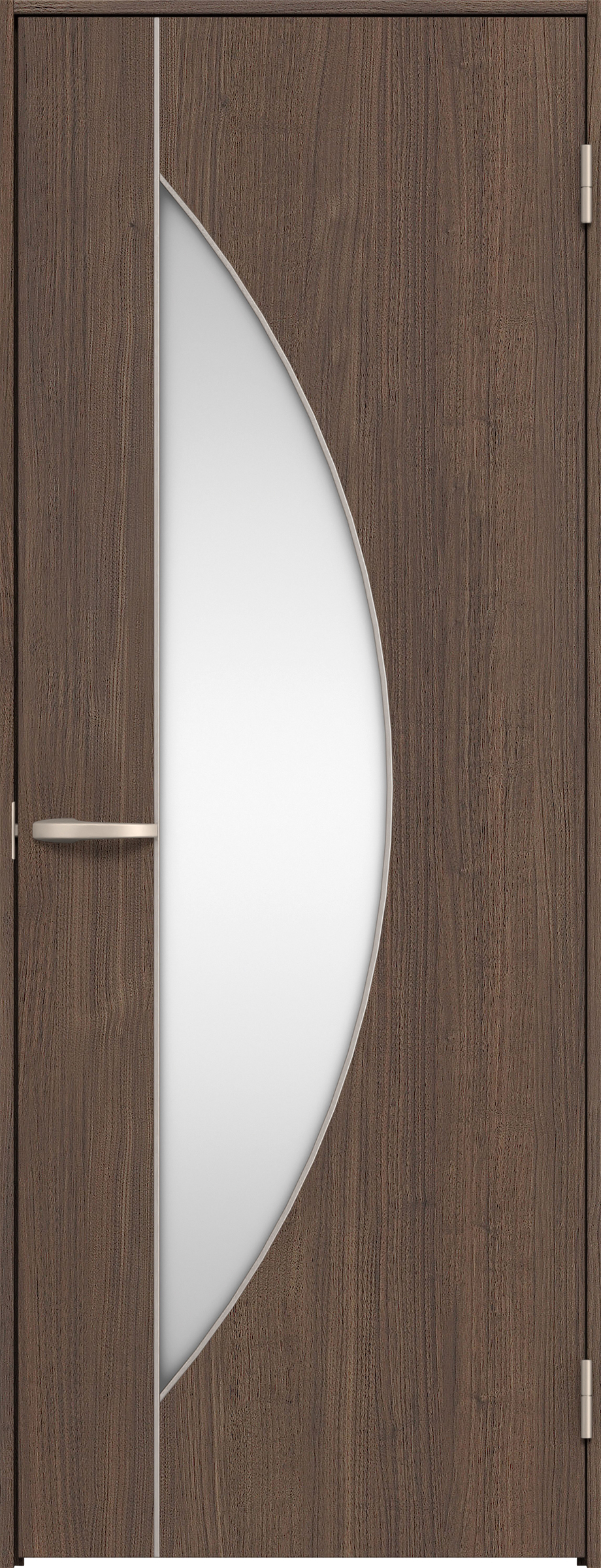 リビングドア　イエリア　片開きドア　扉セット　Ｄ５デザイン　８５０幅　２０００高　〈ダルブラウン柄〉　右開き　空錠　Ｎスタンダード丁番