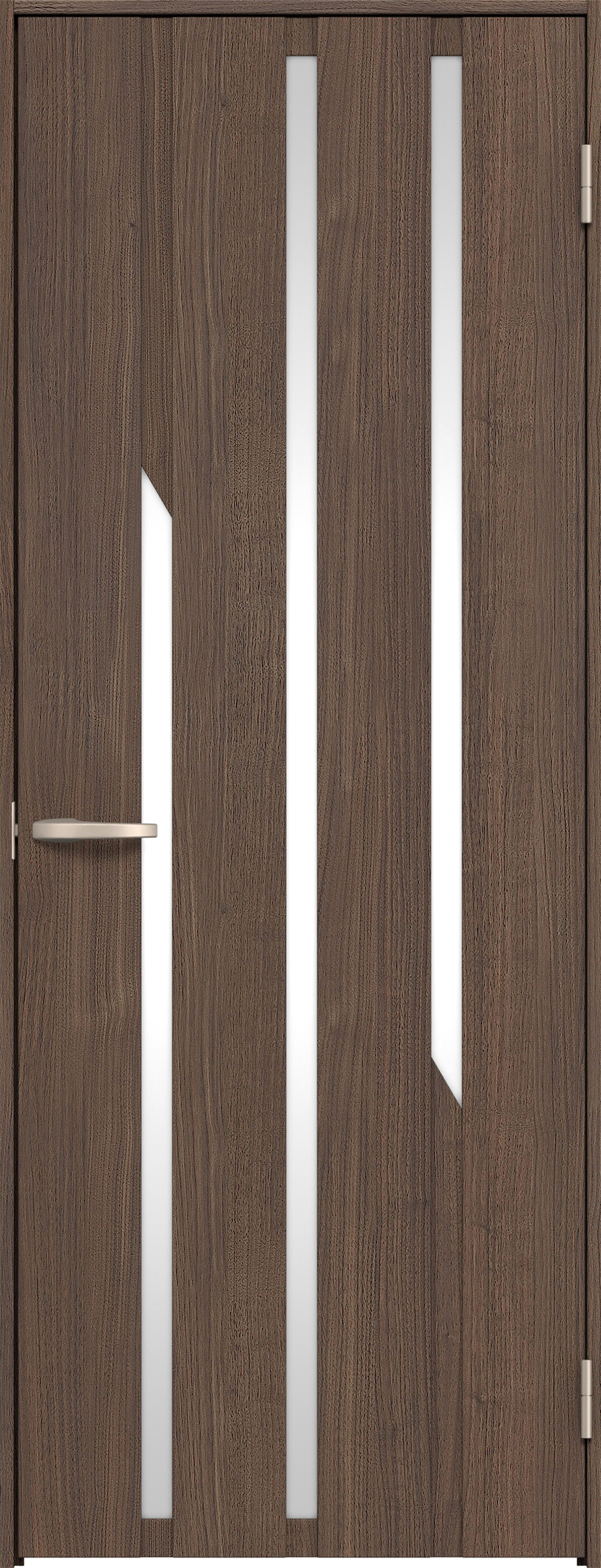 リビングドア　イエリア　片開きドア　扉セット　Ｅ３デザイン　７３５幅　２０００高　〈ダルブラウン柄〉　右開き　空錠　Ｎスタンダード丁番