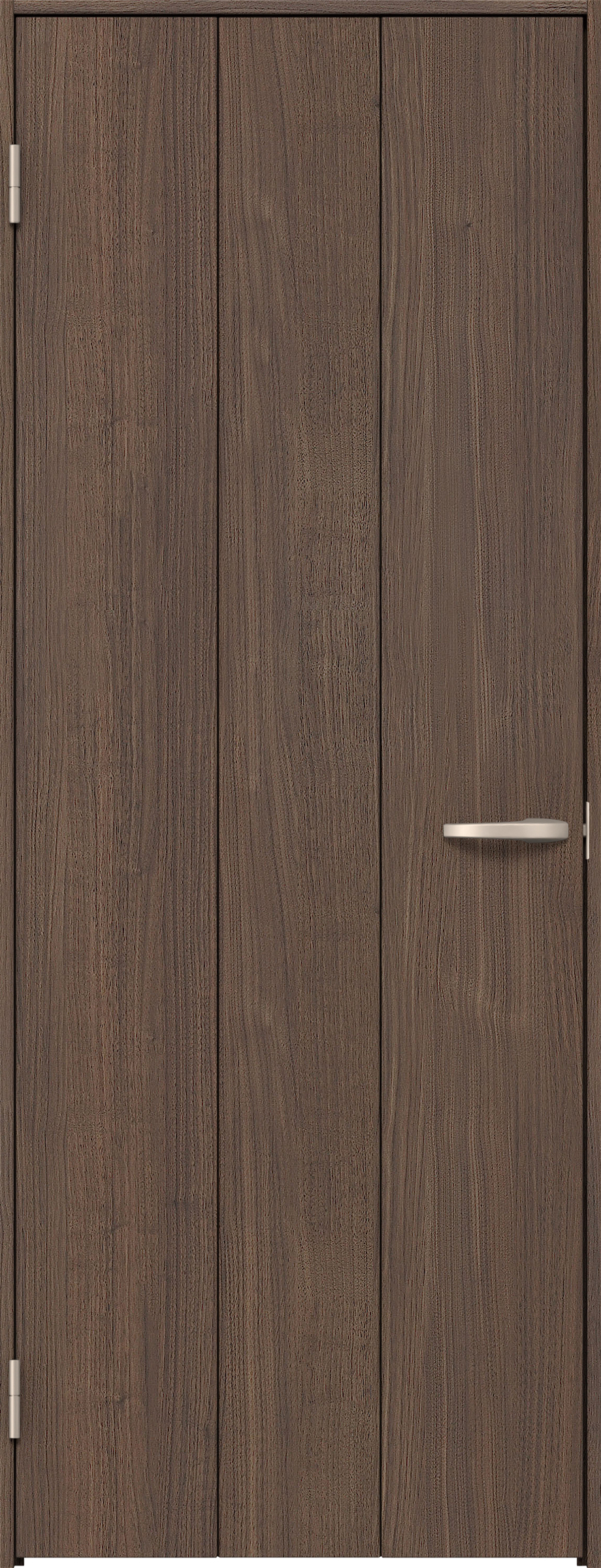 リビングドア　イエリア　片開きドア　扉セット　Ｇ１デザイン　７５５幅　２０００高　〈ダルブラウン柄〉　左開き　空錠　Ｎスタンダード丁番