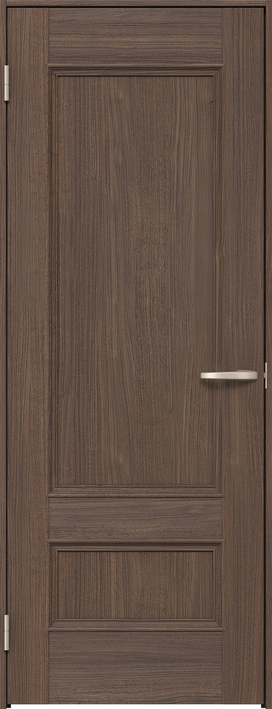 リビングドア　イエリア　片開きドア　扉セット　Ｍ１デザイン　８５０幅　２０００高　〈ダルブラウン柄〉　左開き　空錠　Ｎスタンダード丁番