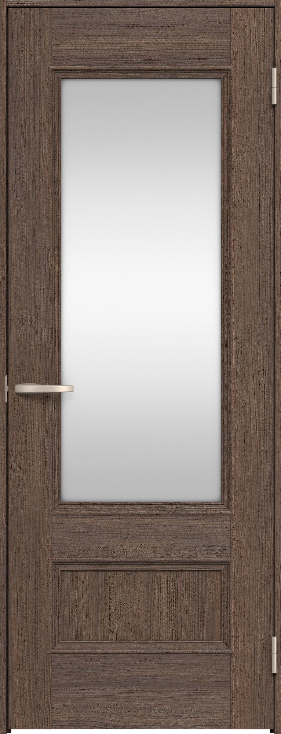 リビングドア　イエリア　片開きドア　扉セット　Ｍ２デザイン　７８０幅　２０００高　〈ダルブラウン柄〉　右開き　空錠　Ｎスタンダード丁番