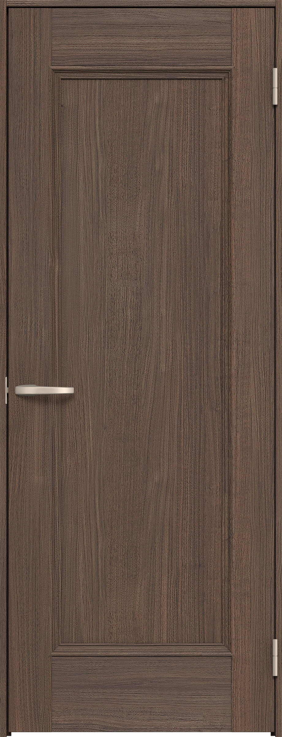 リビングドア　イエリア　片開きドア　扉セット　Ｍ５デザイン　８２５幅　２０００高　〈ダルブラウン柄〉　右開き　空錠　Ｎスタンダード丁番