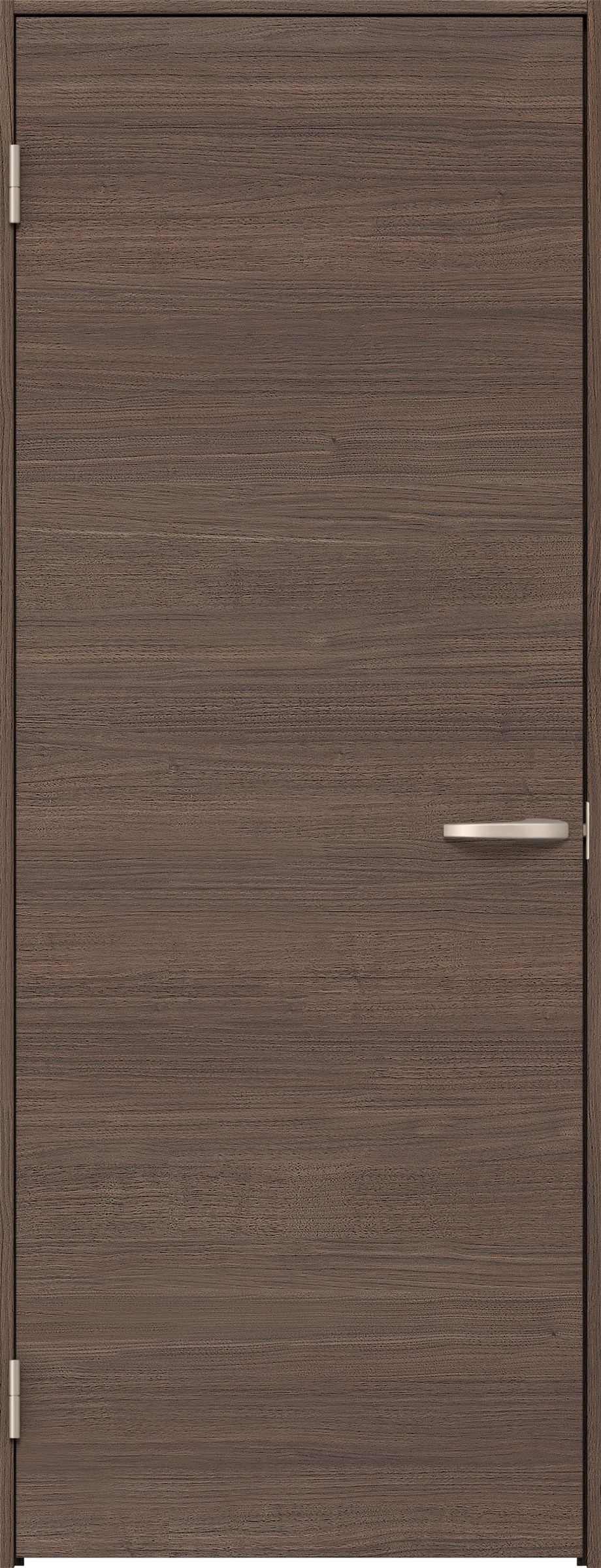 リビングドア　イエリア　片開きドア　扉セット　Ｕ０デザイン　７３５幅　２０００高　〈ダルブラウン柄〉　左開き　空錠　Ｎスタンダード丁番