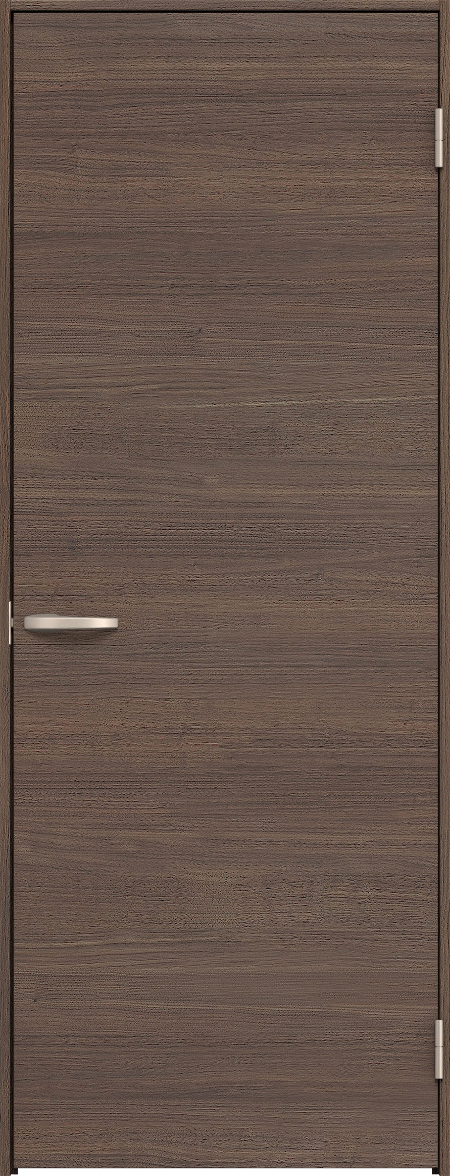 リビングドア　イエリア　片開きドア　扉セット　Ｕ０デザイン　７３５幅　２０００高　〈ダルブラウン柄〉　右開き　空錠　Ｎスタンダード丁番