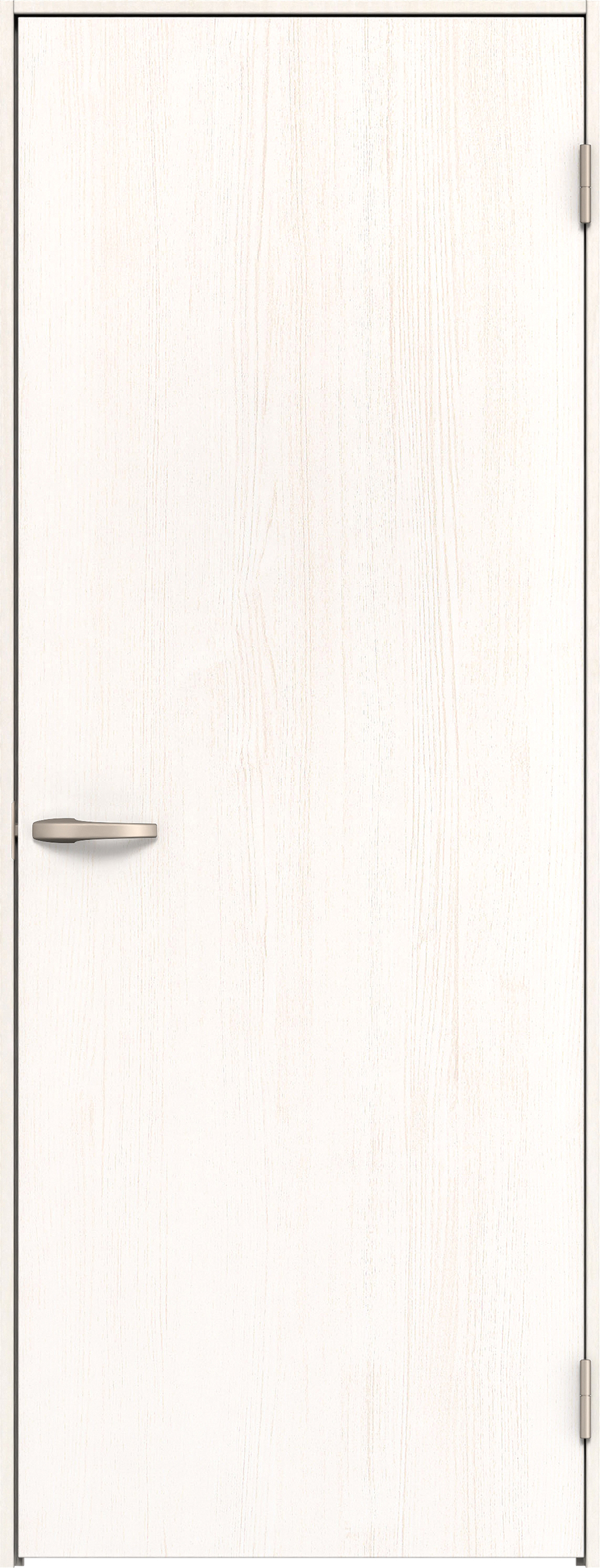 リビングドア　イエリア　片開きドア　扉セット　００デザイン　７３５幅　２０００高　〈ネオホワイト柄〉　右開き　空錠　Ｎスタンダード丁番