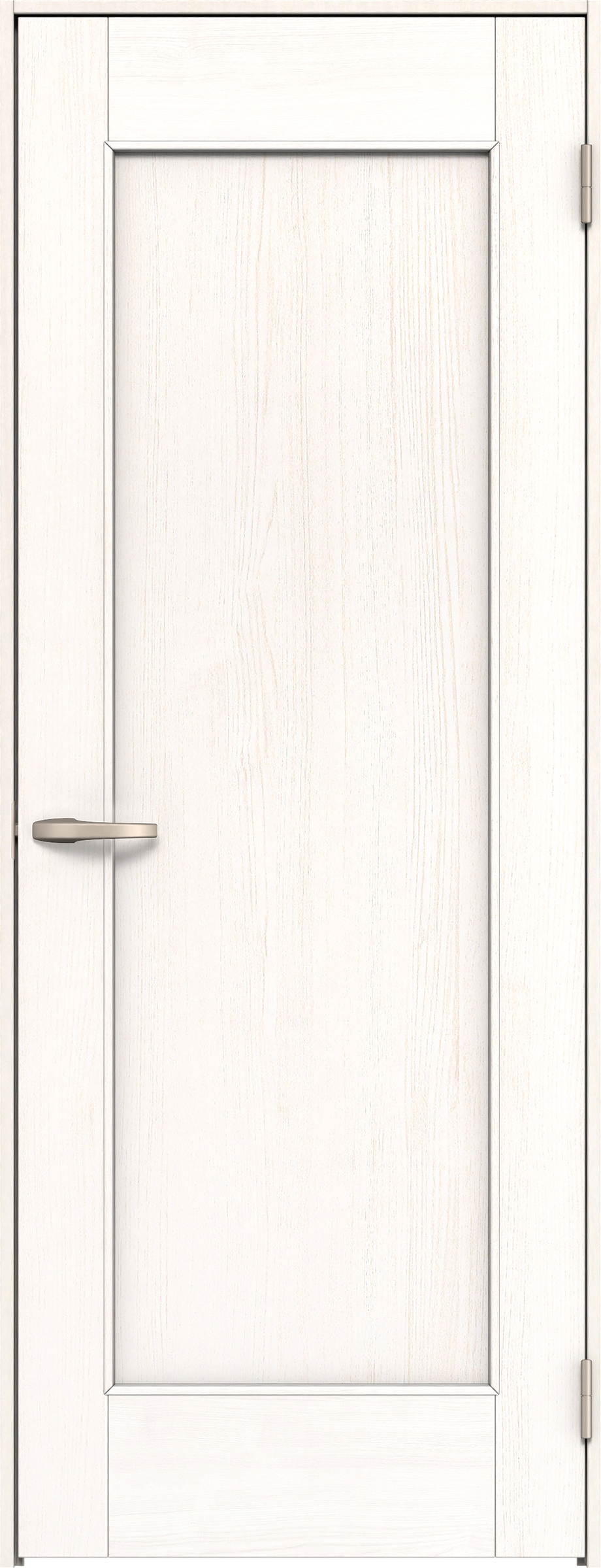 リビングドア　イエリア　片開きドア　扉セット　０１デザイン　８２５幅　２０００高　〈ネオホワイト柄〉　右開き　空錠　Ｎスタンダード丁番