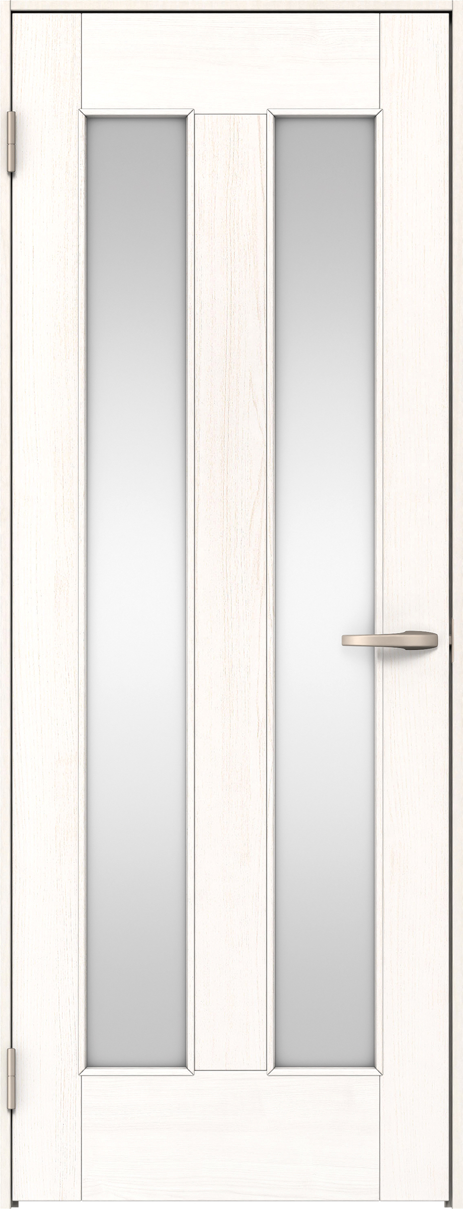 リビングドア　イエリア　片開きドア　扉セット　０６デザイン　７８０幅　２０００高　〈ネオホワイト柄〉　左開き　空錠　Ｎスタンダード丁番