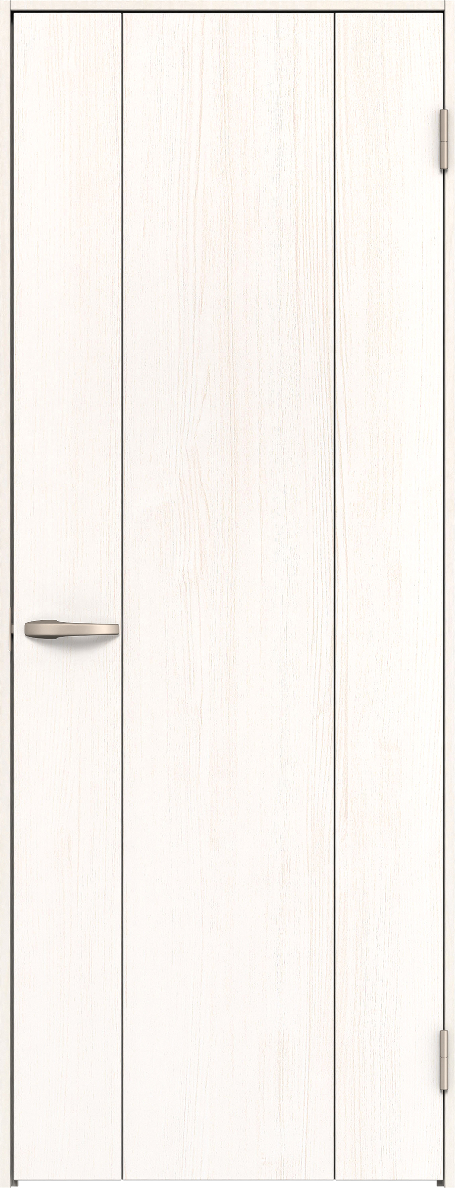 リビングドア　イエリア　片開きドア　扉セット　１Ｐデザイン　８５０幅　２０００高　〈ネオホワイト柄〉　右開き　空錠　Ｎスタンダード丁番