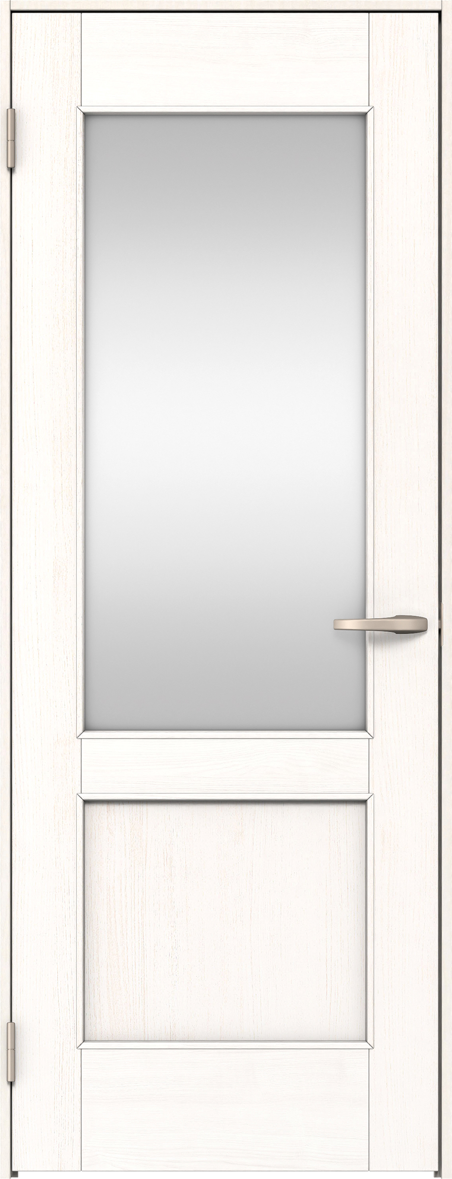 リビングドア　イエリア　片開きドア　扉セット　２６デザイン　７３５幅　２０００高　〈ネオホワイト柄〉　左開き　空錠　Ｎスタンダード丁番