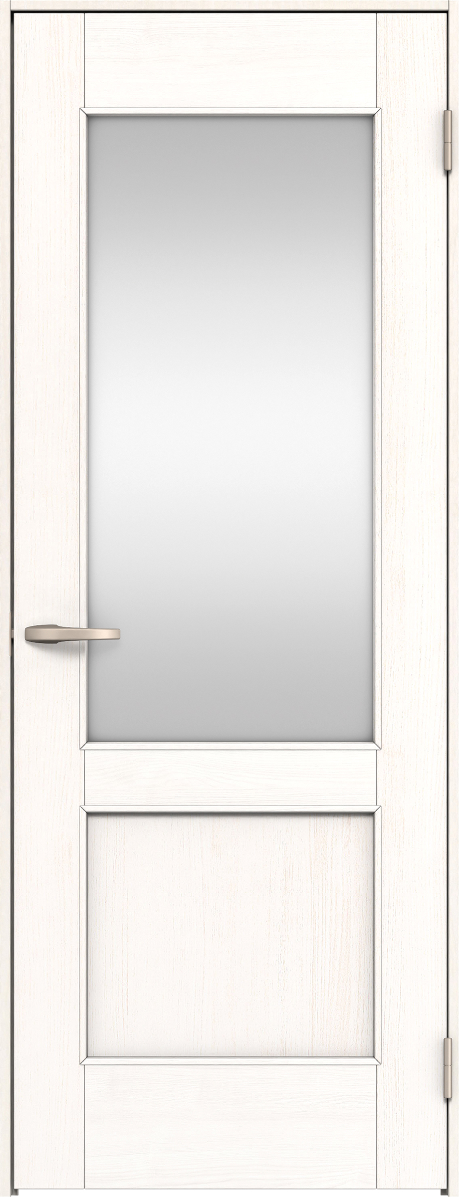 リビングドア　イエリア　片開きドア　扉セット　２６デザイン　７３５幅　２０００高　〈ネオホワイト柄〉　右開き　空錠　Ｎスタンダード丁番