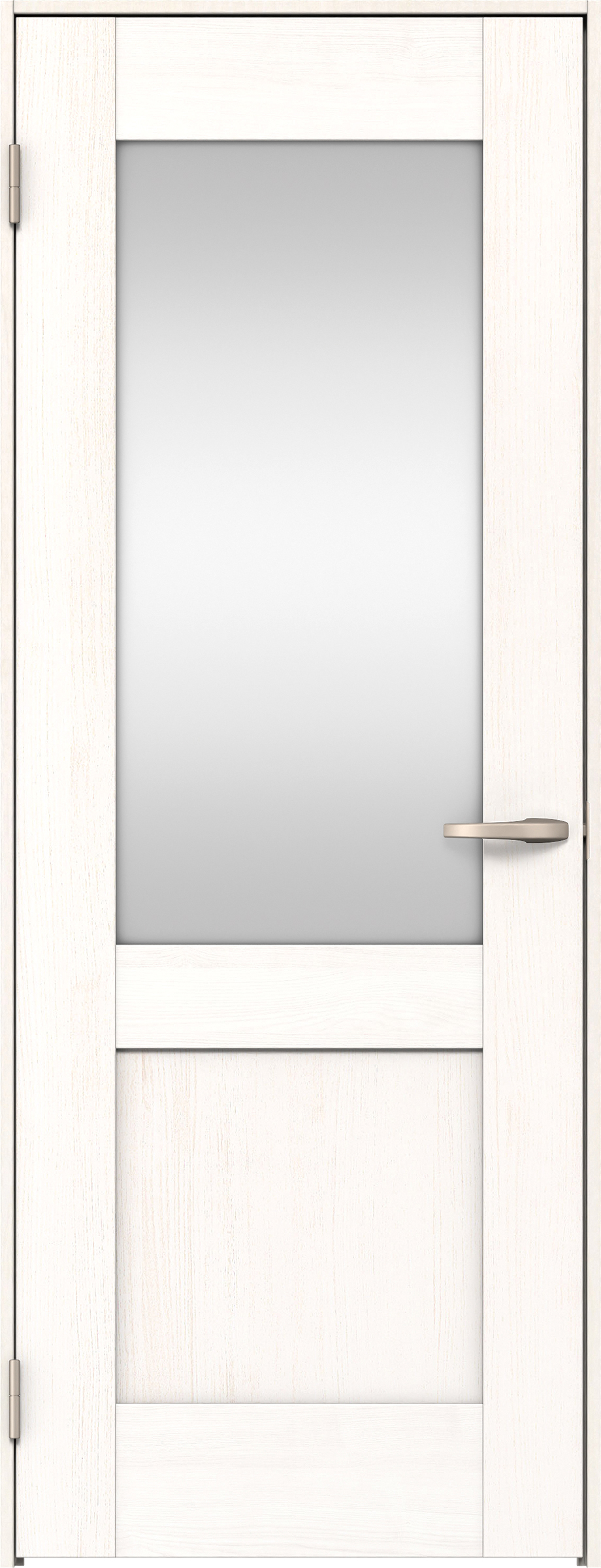 リビングドア　イエリア　片開きドア　扉セット　２８デザイン　７５５幅　２０００高　〈ネオホワイト柄〉　左開き　空錠　Ｎスタンダード丁番