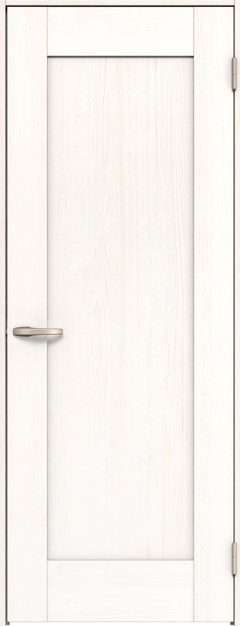 リビングドア　イエリア　片開きドア　扉セット　３８デザイン　８５０幅　２０００高　〈ネオホワイト柄〉　右開き　空錠　Ｎスタンダード丁番