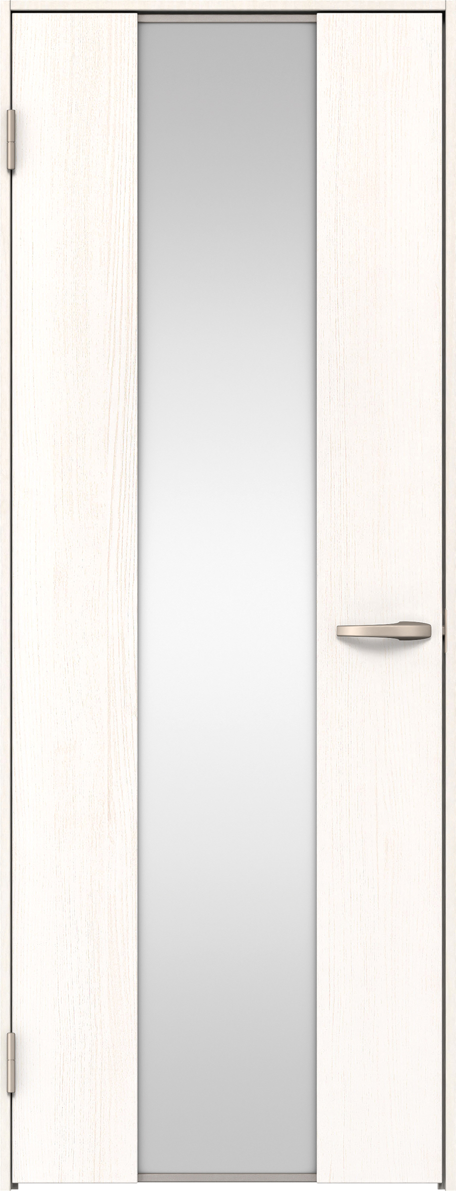 リビングドア　イエリア　片開きドア　扉セット　４Ｐデザイン　８５０幅　２０００高　〈ネオホワイト柄〉　左開き　空錠　Ｎスタンダード丁番