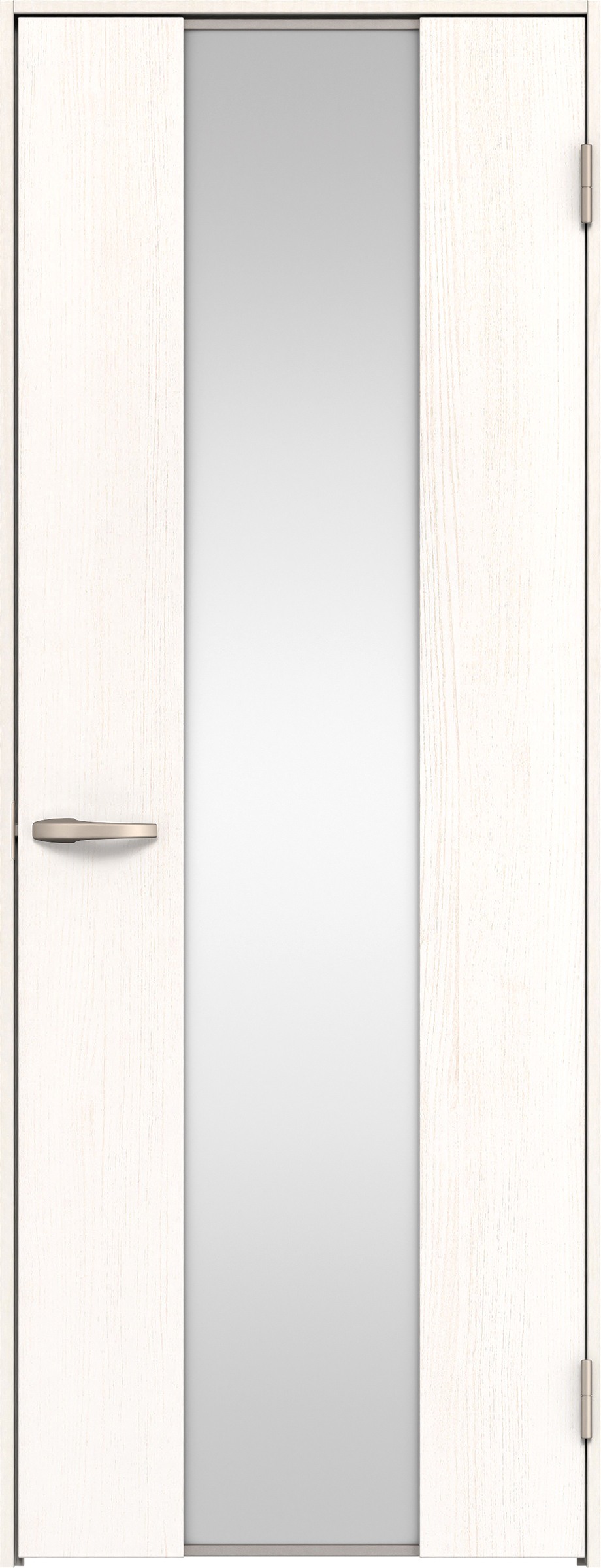 リビングドア　イエリア　片開きドア　扉セット　４Ｐデザイン　８２５幅　２０００高　〈ネオホワイト柄〉　右開き　空錠　Ｎスタンダード丁番