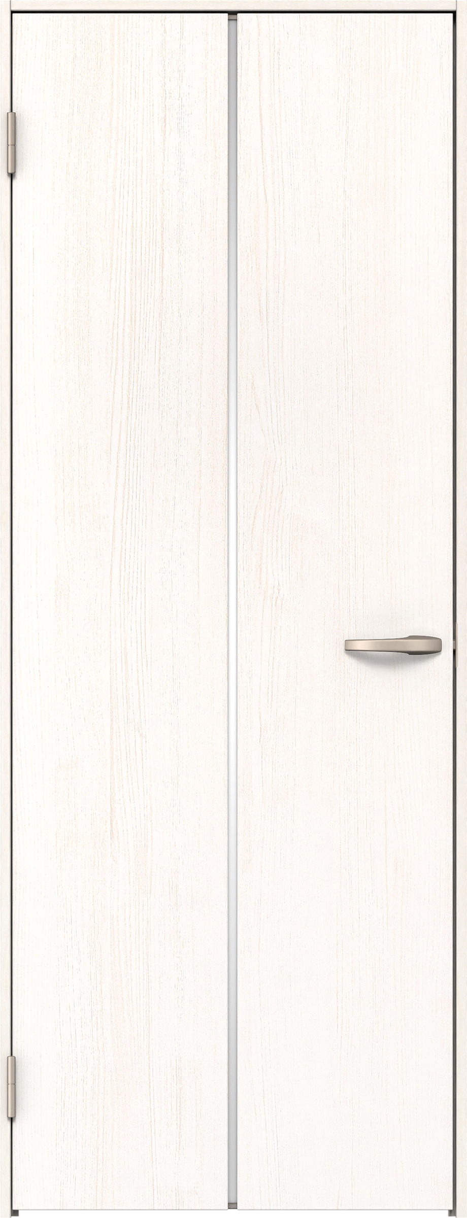 リビングドア　イエリア　片開きドア　扉セット　６Ｐデザイン　８５０幅　２０００高　〈ネオホワイト柄〉　左開き　空錠　Ｎスタンダード丁番