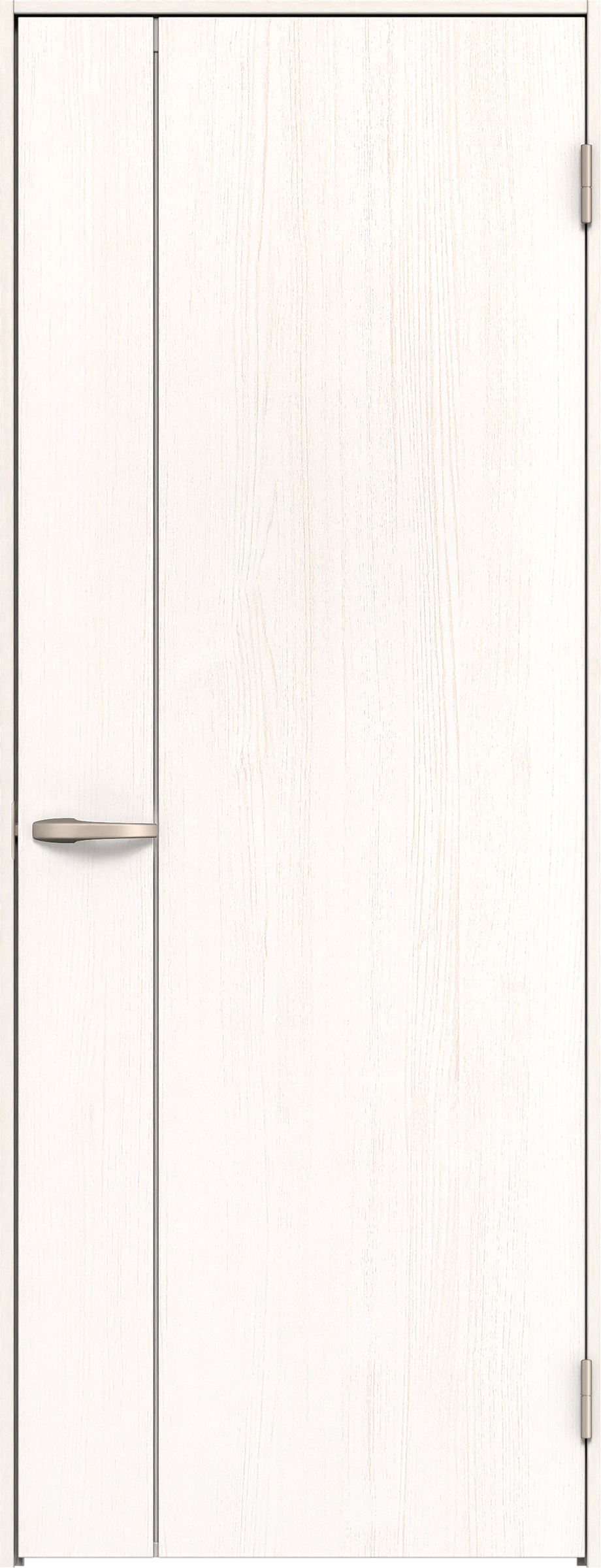 リビングドア　イエリア　片開きドア　扉セット　Ｂ１デザイン　８２５幅　２０００高　〈ネオホワイト柄〉　右開き　空錠　Ｎスタンダード丁番