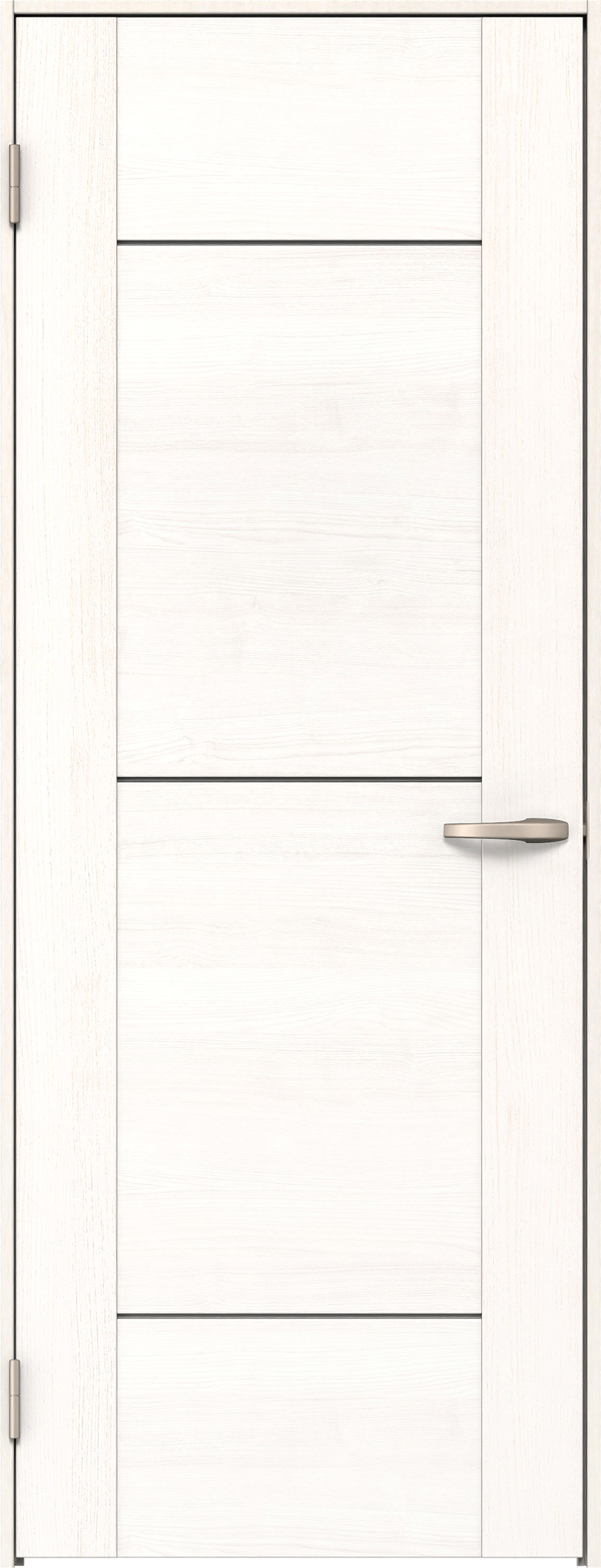 リビングドア　イエリア　片開きドア　扉セット　Ｂ９デザイン　７８０幅　２０００高　〈ネオホワイト柄〉　左開き　空錠　Ｎスタンダード丁番