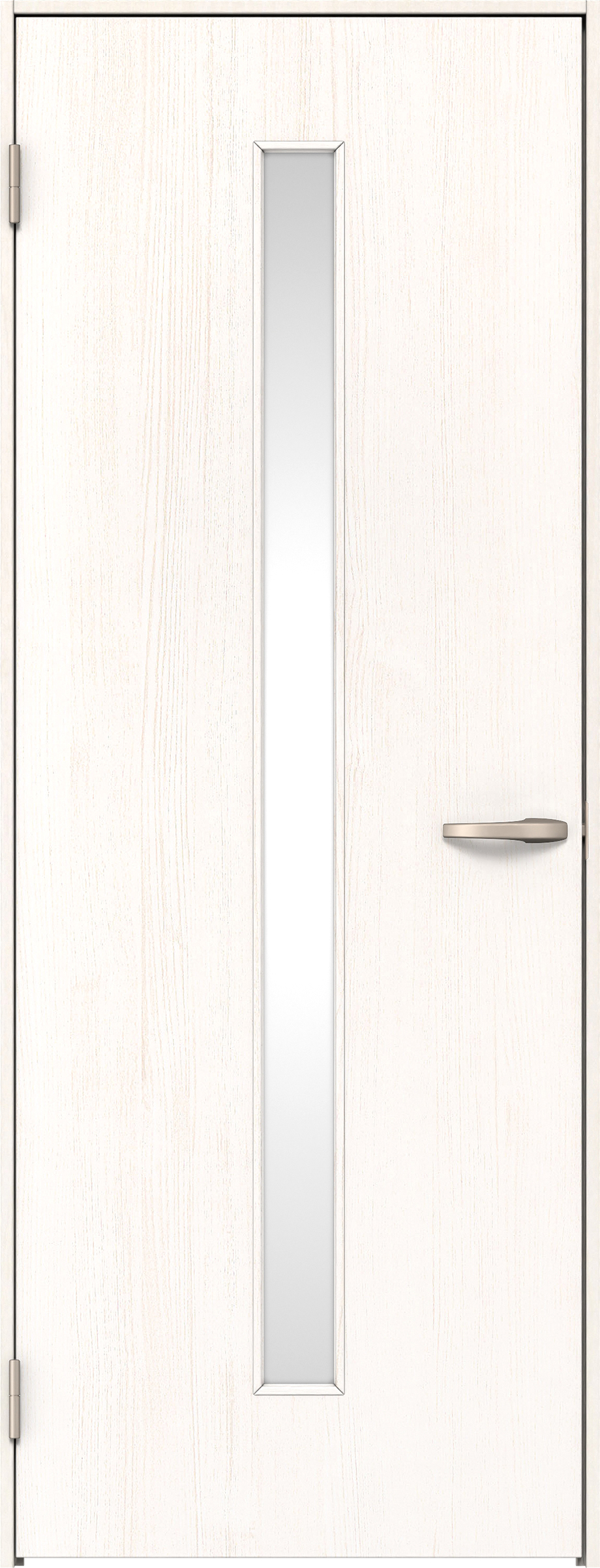 リビングドア　イエリア　片開きドア　扉セット　Ｃ４デザイン　８５０幅　２０００高　〈ネオホワイト柄〉　左開き　空錠　Ｎスタンダード丁番