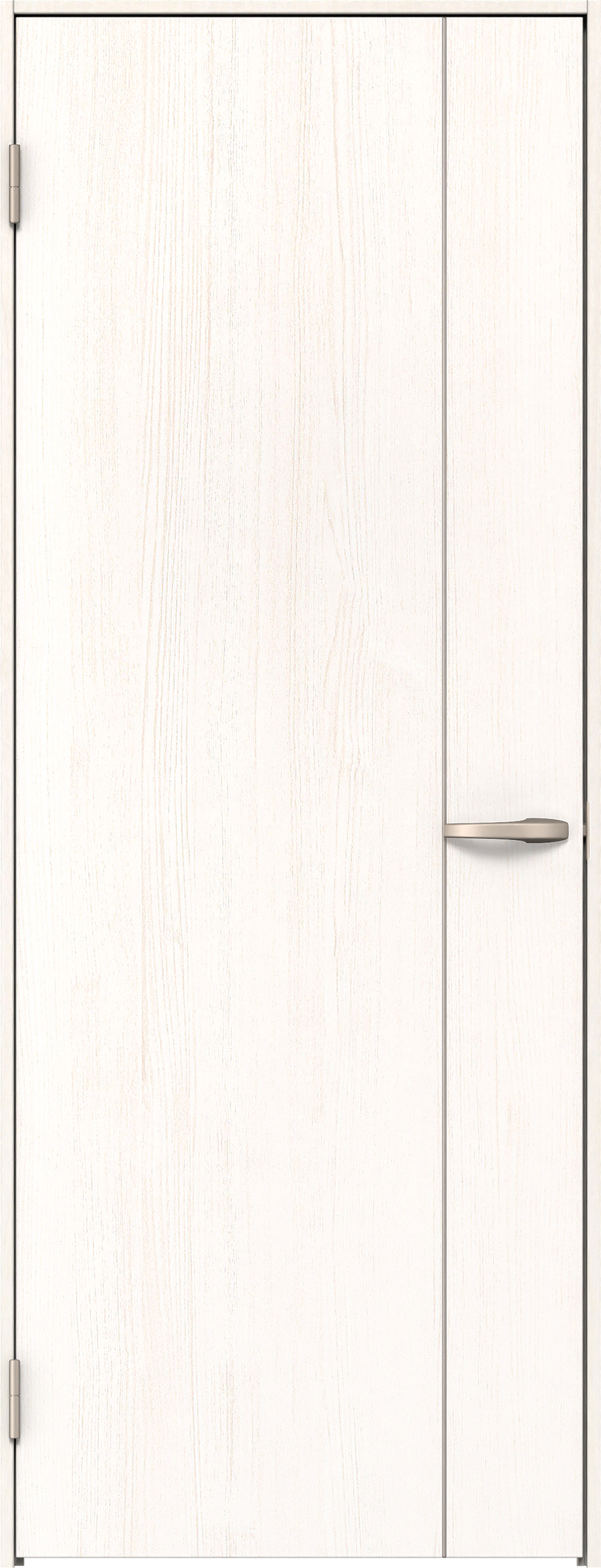 リビングドア　イエリア　片開きドア　扉セット　Ｄ３デザイン　７３５幅　２０００高　〈ネオホワイト柄〉　左開き　空錠　Ｎスタンダード丁番