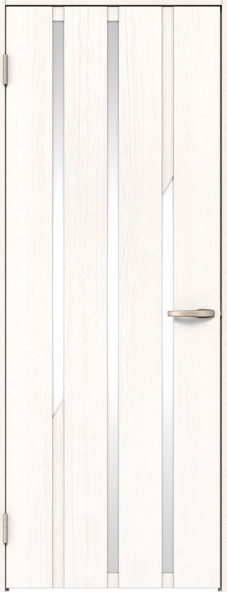 リビングドア　イエリア　片開きドア　扉セット　Ｅ３デザイン　８２５幅　２０００高　〈ネオホワイト柄〉　左開き　空錠　Ｎスタンダード丁番