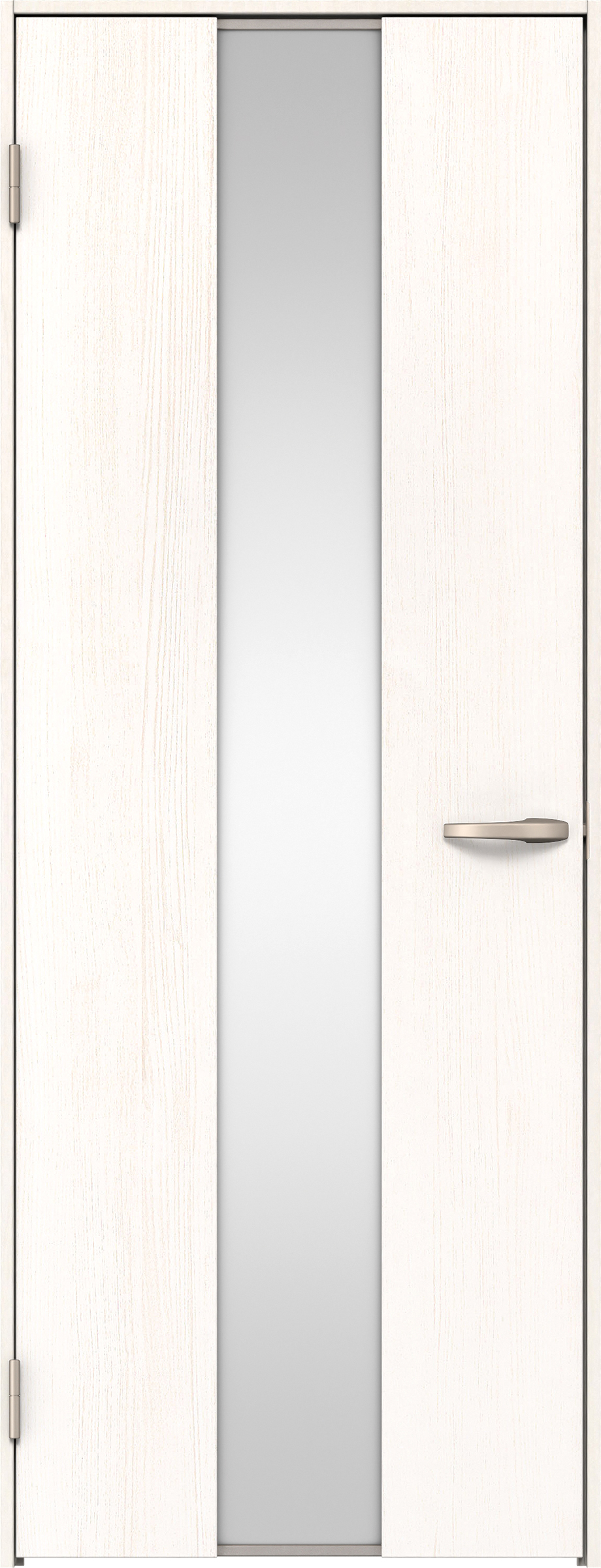 リビングドア　イエリア　片開きドア　扉セット　Ｇ５デザイン　７５５幅　２０００高　〈ネオホワイト柄〉　左開き　空錠　Ｎスタンダード丁番