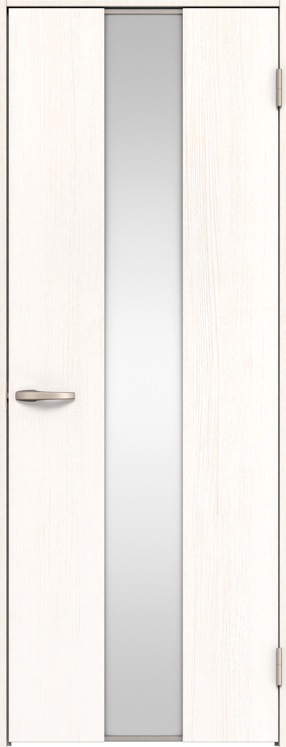 リビングドア　イエリア　片開きドア　扉セット　Ｇ５デザイン　８５０幅　２０００高　〈ネオホワイト柄〉　右開き　空錠　Ｎスタンダード丁番