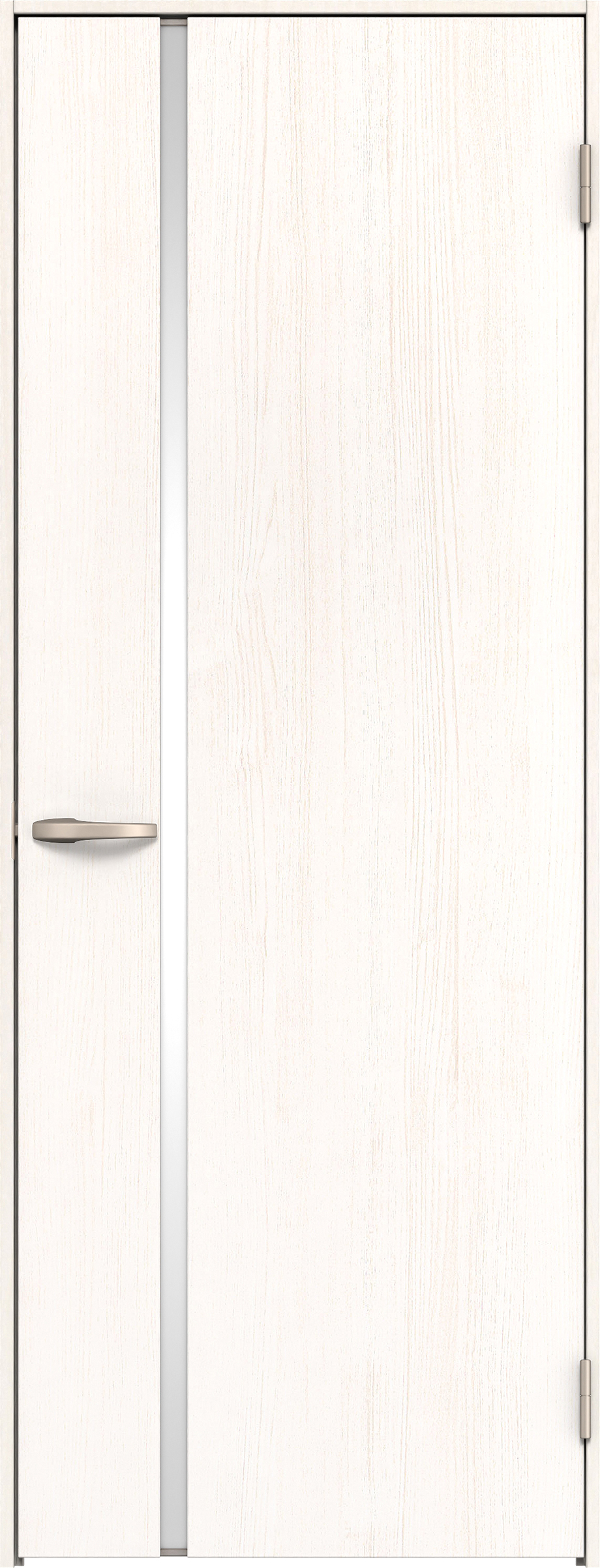 リビングドア　イエリア　片開きドア　扉セット　Ｌ９デザイン　８２５幅　２０００高　〈ネオホワイト柄〉　右開き　空錠　Ｎスタンダード丁番