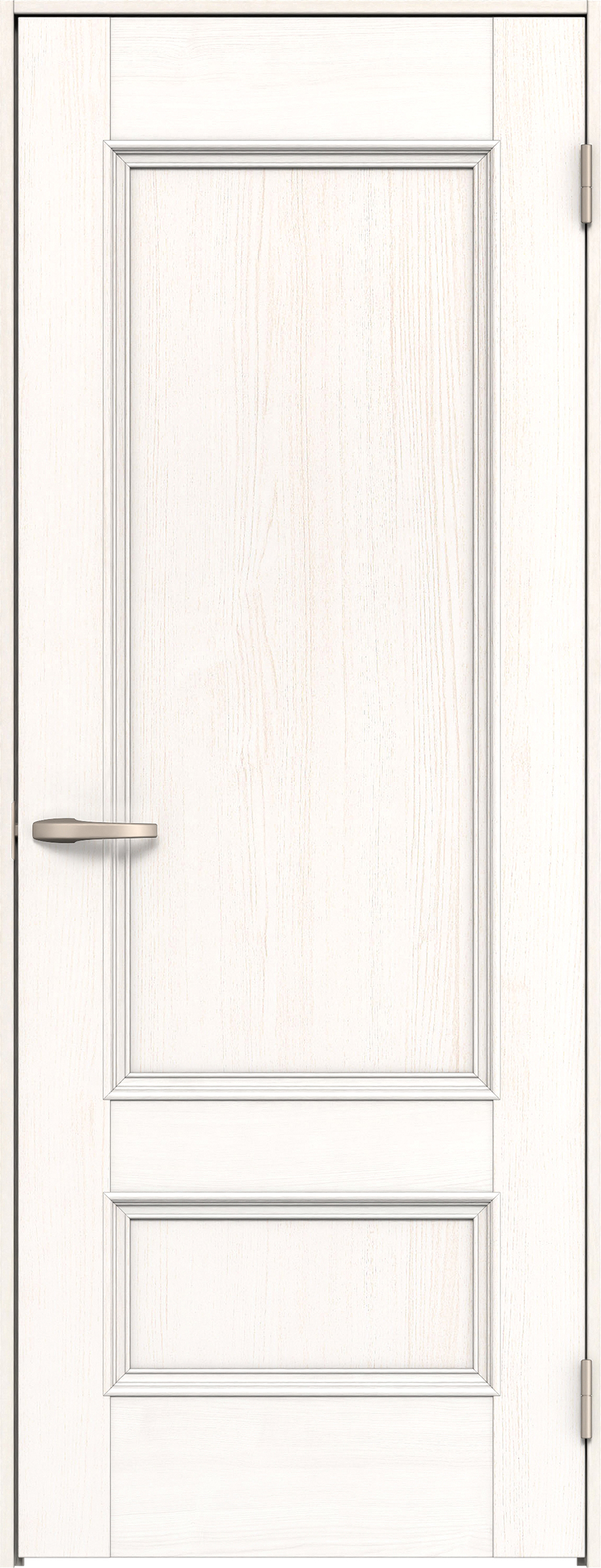 リビングドア　イエリア　片開きドア　扉セット　Ｍ１デザイン　８２５幅　２０００高　〈ネオホワイト柄〉　右開き　空錠　Ｎスタンダード丁番