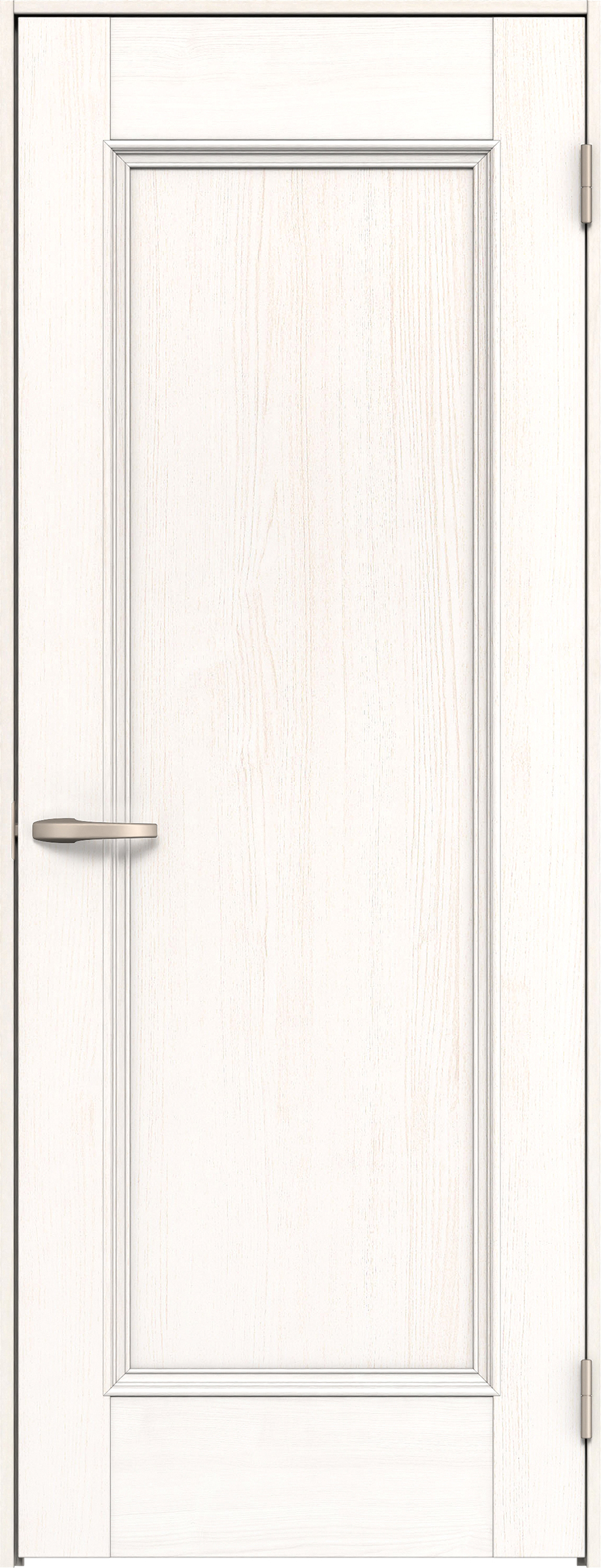 リビングドア　イエリア　片開きドア　扉セット　Ｍ５デザイン　８２５幅　２０００高　〈ネオホワイト柄〉　右開き　空錠　Ｎスタンダード丁番