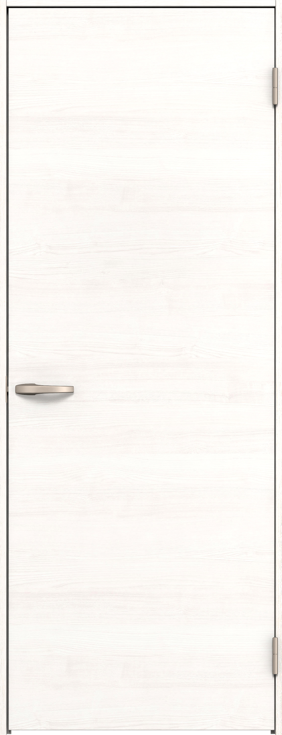 リビングドア　イエリア　片開きドア　扉セット　Ｕ０デザイン　７８０幅　２０００高　〈ネオホワイト柄〉　右開き　空錠　Ｎスタンダード丁番