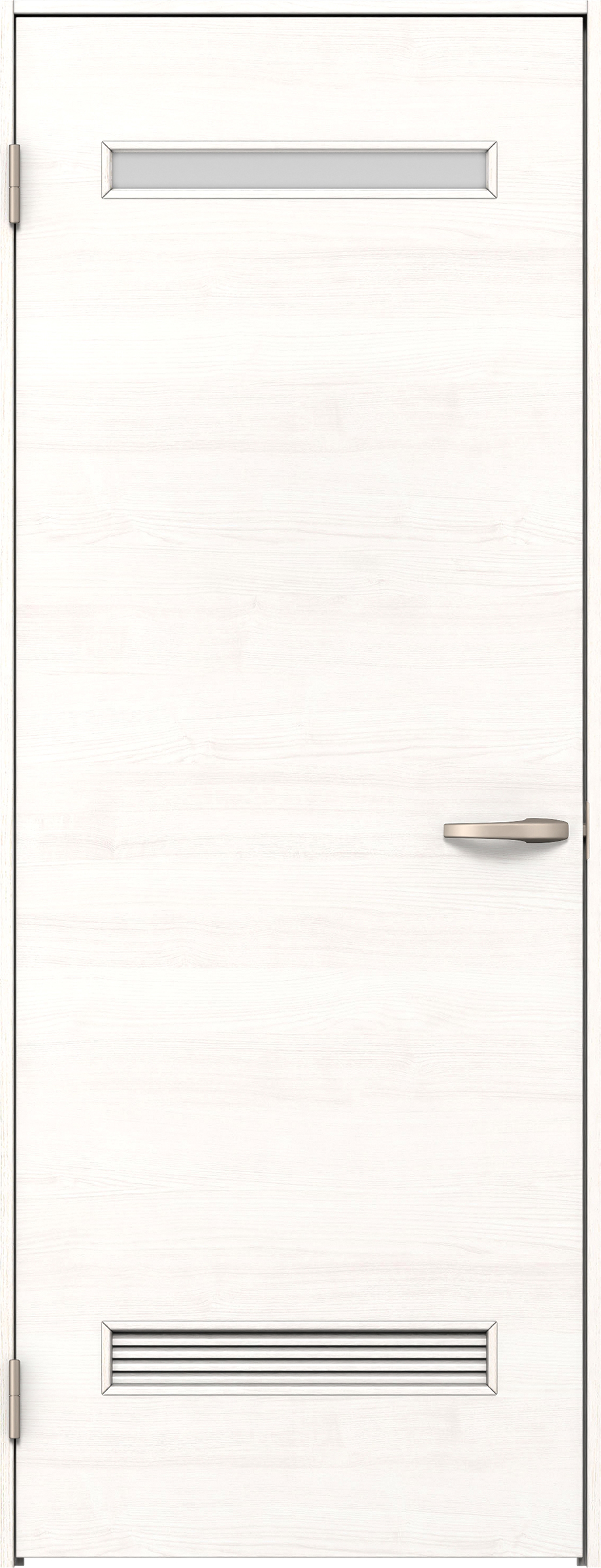 リビングドア　イエリア　片開きドア　扉セット　Ｙ８デザイン　８２５幅　２０００高　〈ネオホワイト柄〉　左開き　空錠　Ｎスタンダード丁番