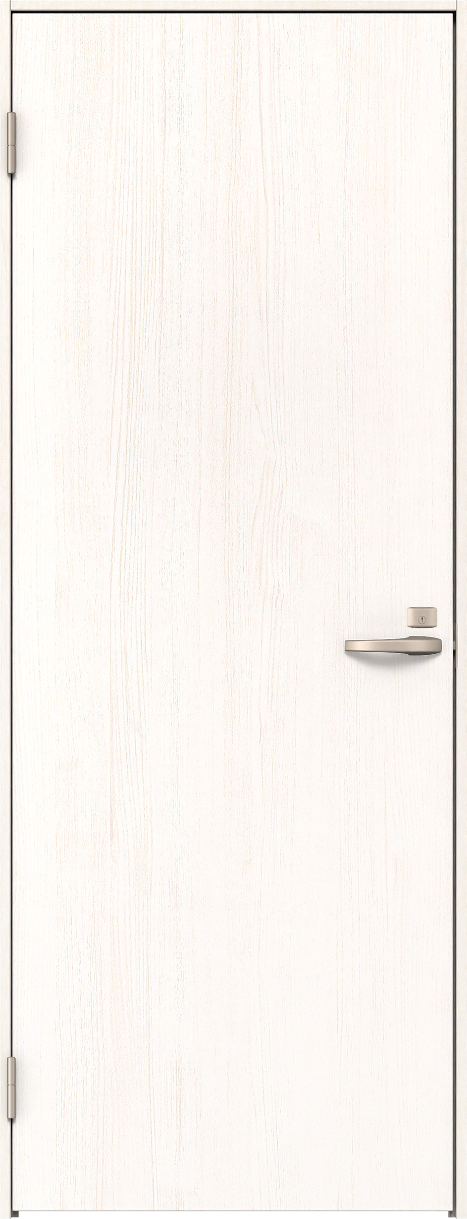 リビングドア　イエリア　片開きドア　扉セット　００デザイン　８５０幅　２０００高　〈ネオホワイト柄〉　左開き　錠付　間仕切錠　Ｎスタンダード丁番