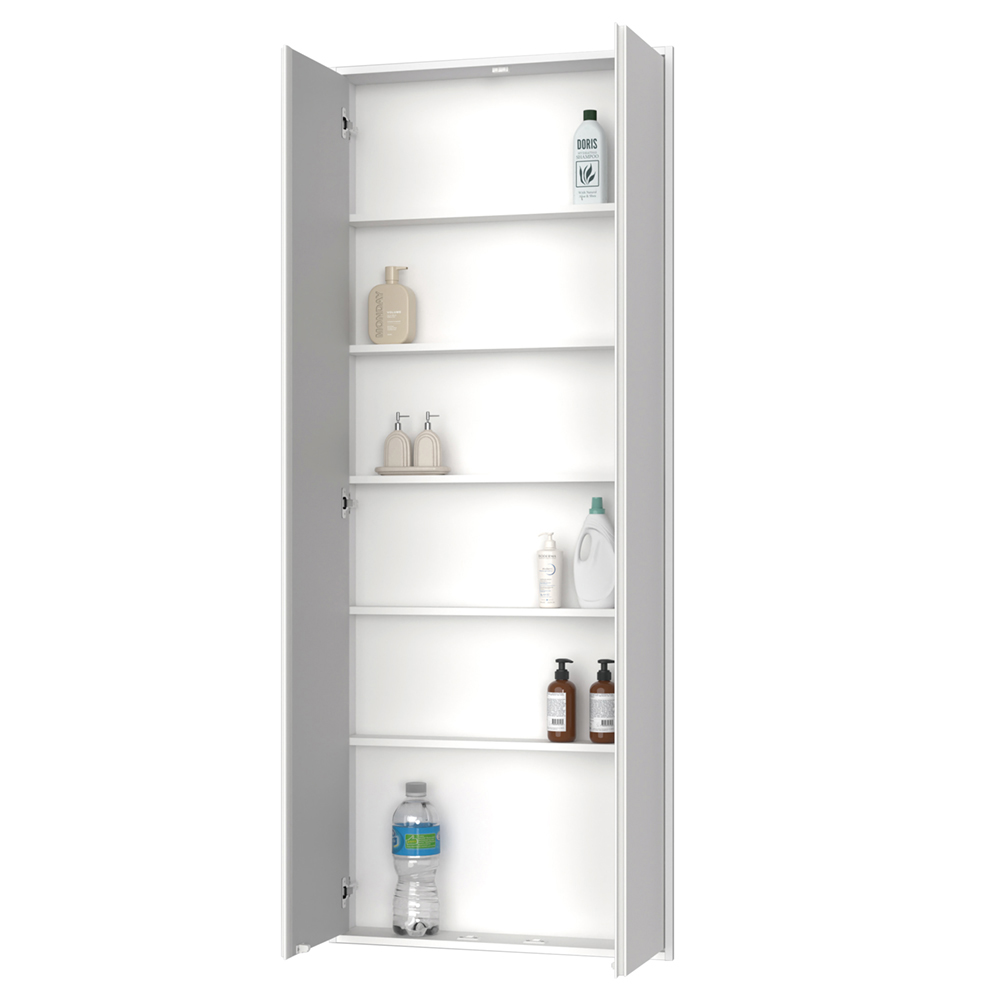 収納　カベピタ　壁厚収納　セット　ストックキーパー　〈パウダーホワイト柄〉