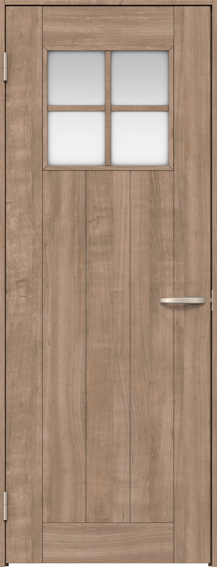 リビングドア　イエリア　片開きドア　扉セット　１Ｓデザイン　７３５幅　２０００高　〈トープグレー柄〉　左開き　空錠　Ｎスタンダード丁番