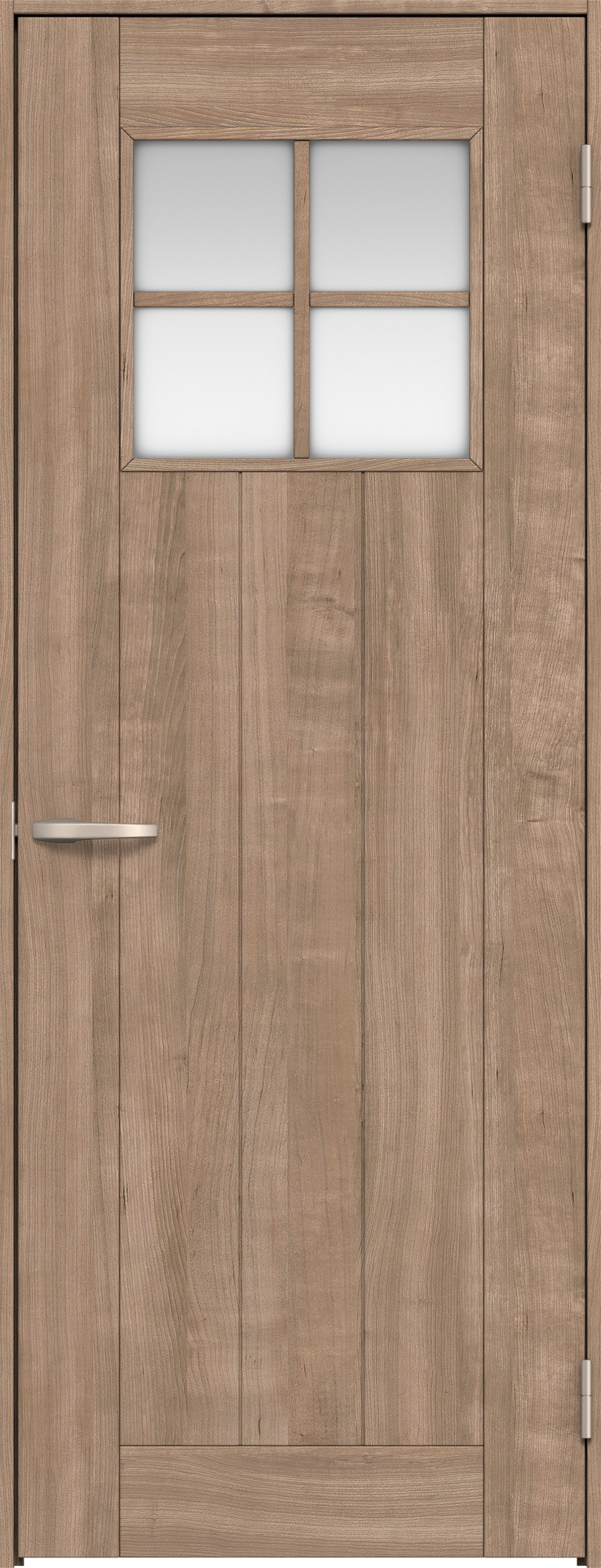 リビングドア　イエリア　片開きドア　扉セット　１Ｓデザイン　７５５幅　２０００高　〈トープグレー柄〉　右開き　空錠　Ｎスタンダード丁番