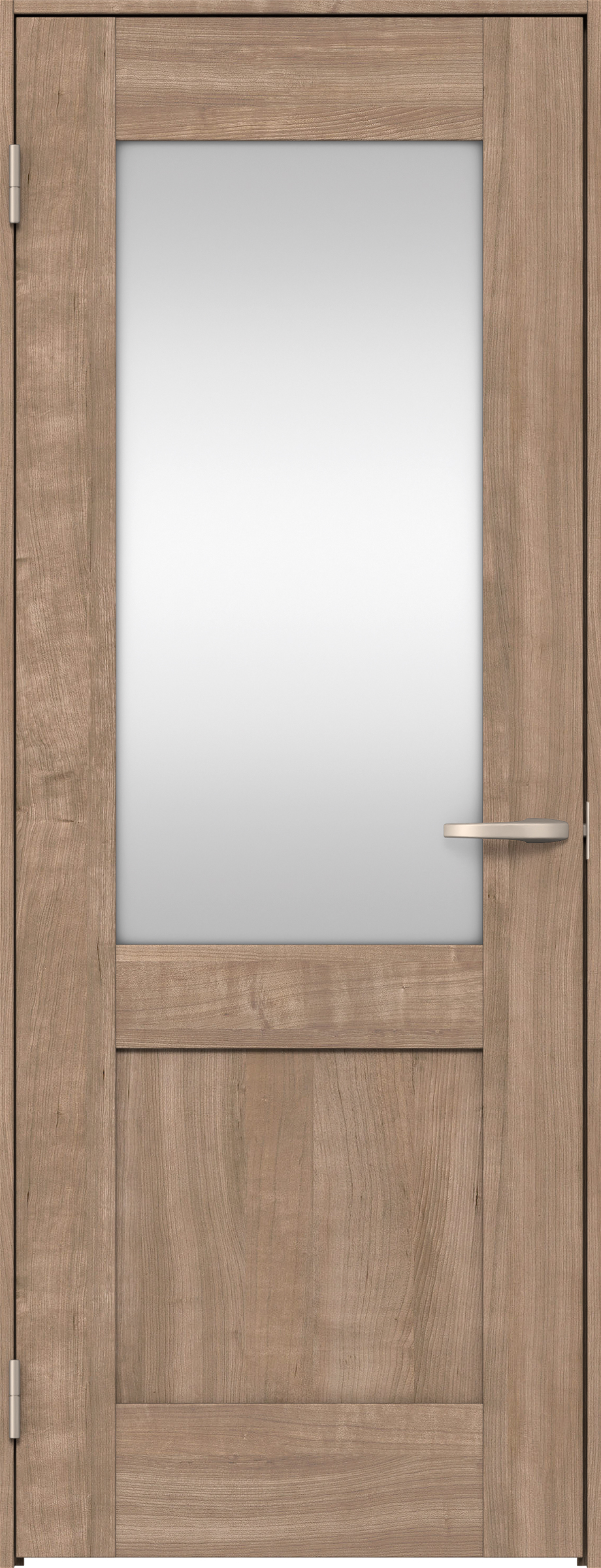 リビングドア　イエリア　片開きドア　扉セット　２８デザイン　７５５幅　２０００高　〈トープグレー柄〉　左開き　空錠　Ｎスタンダード丁番