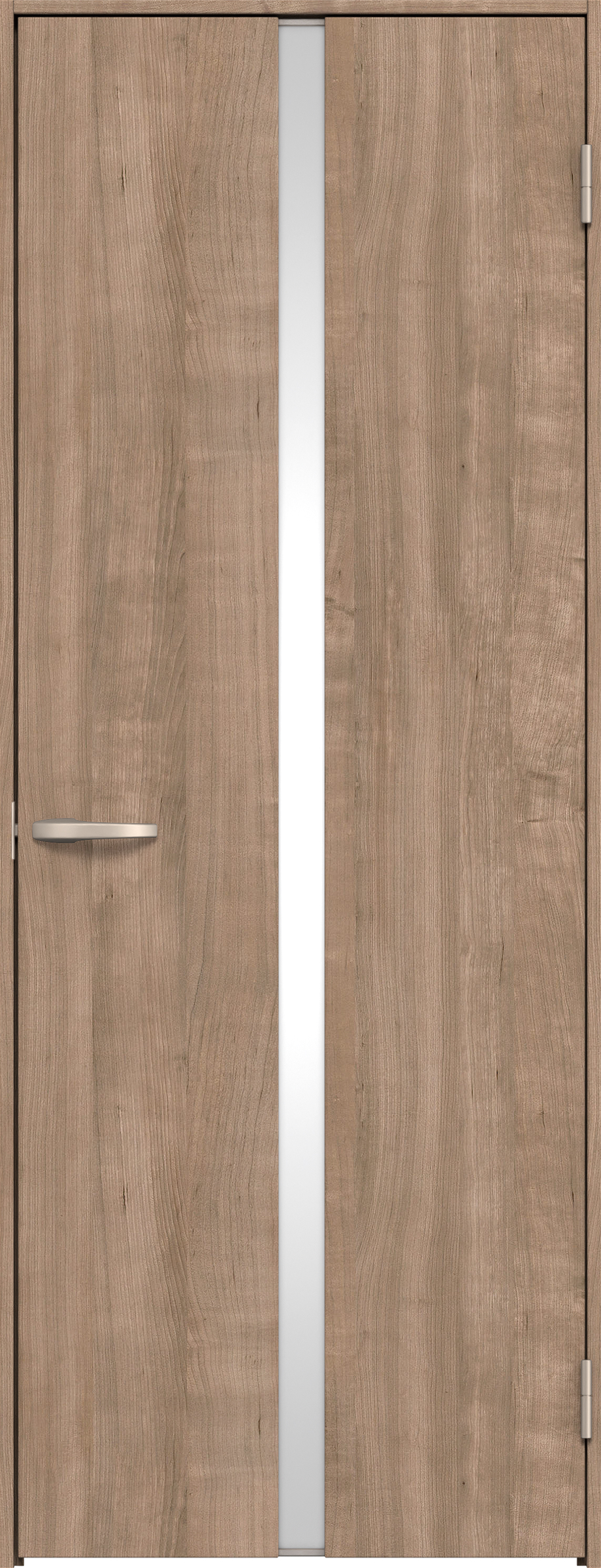 リビングドア　イエリア　片開きドア　扉セット　２Ｐデザイン　８２５幅　２０００高　〈トープグレー柄〉　右開き　空錠　Ｎスタンダード丁番