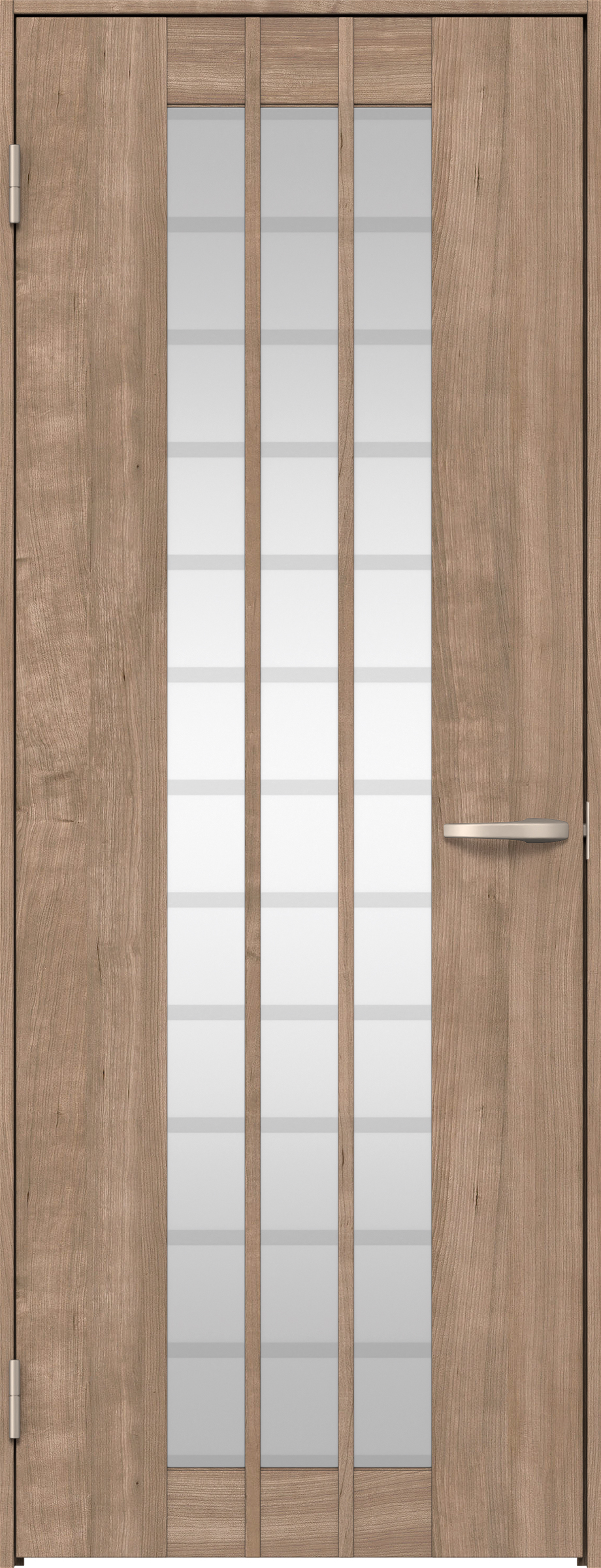 リビングドア　イエリア　片開きドア　扉セット　４Ｓデザイン　７５５幅　２０００高　〈トープグレー柄〉　左開き　空錠　Ｎスタンダード丁番