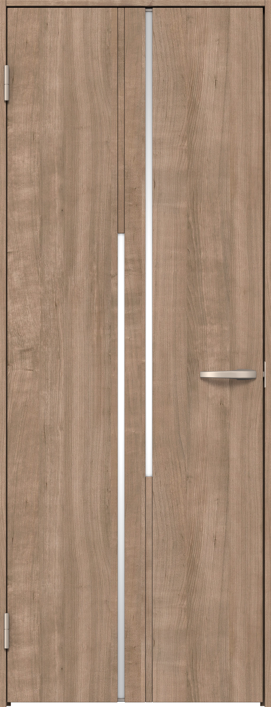 リビングドア　イエリア　片開きドア　扉セット　７Ｐデザイン　８２５幅　２０００高　〈トープグレー柄〉　左開き　空錠　Ｎスタンダード丁番