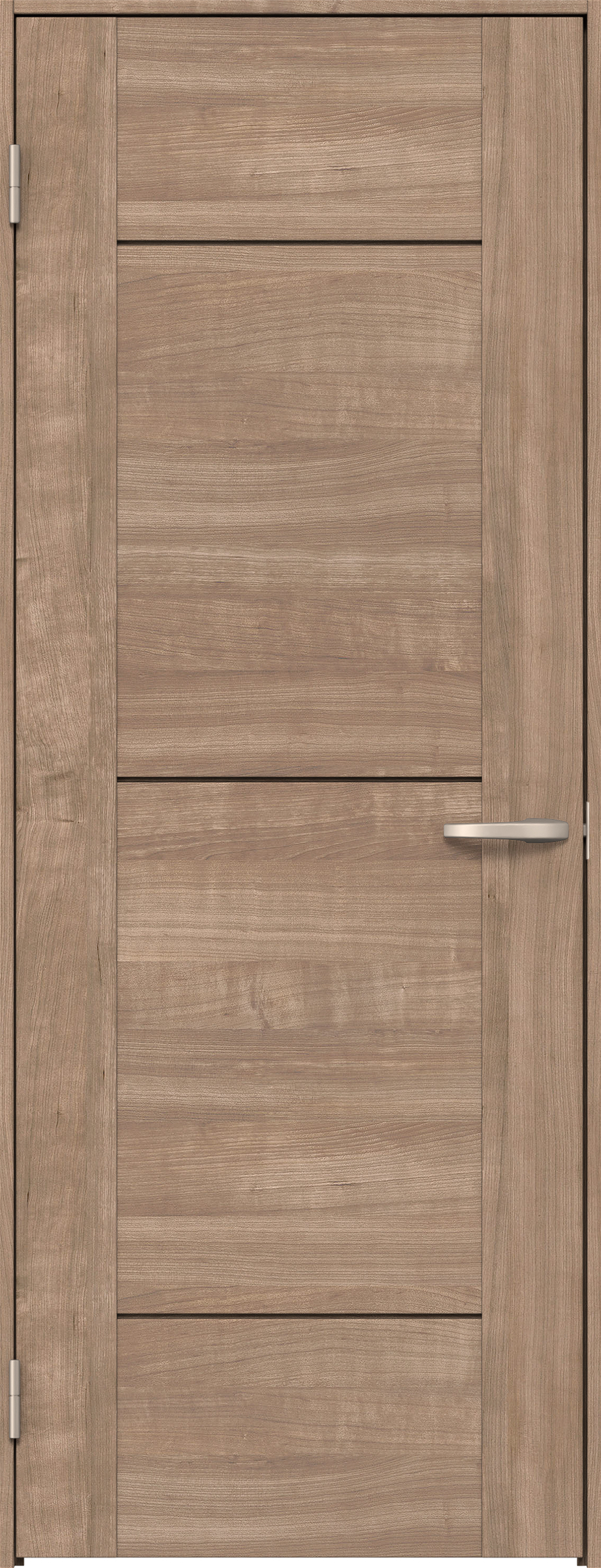 リビングドア　イエリア　片開きドア　扉セット　Ｂ９デザイン　７５５幅　２０００高　〈トープグレー柄〉　左開き　空錠　Ｎスタンダード丁番