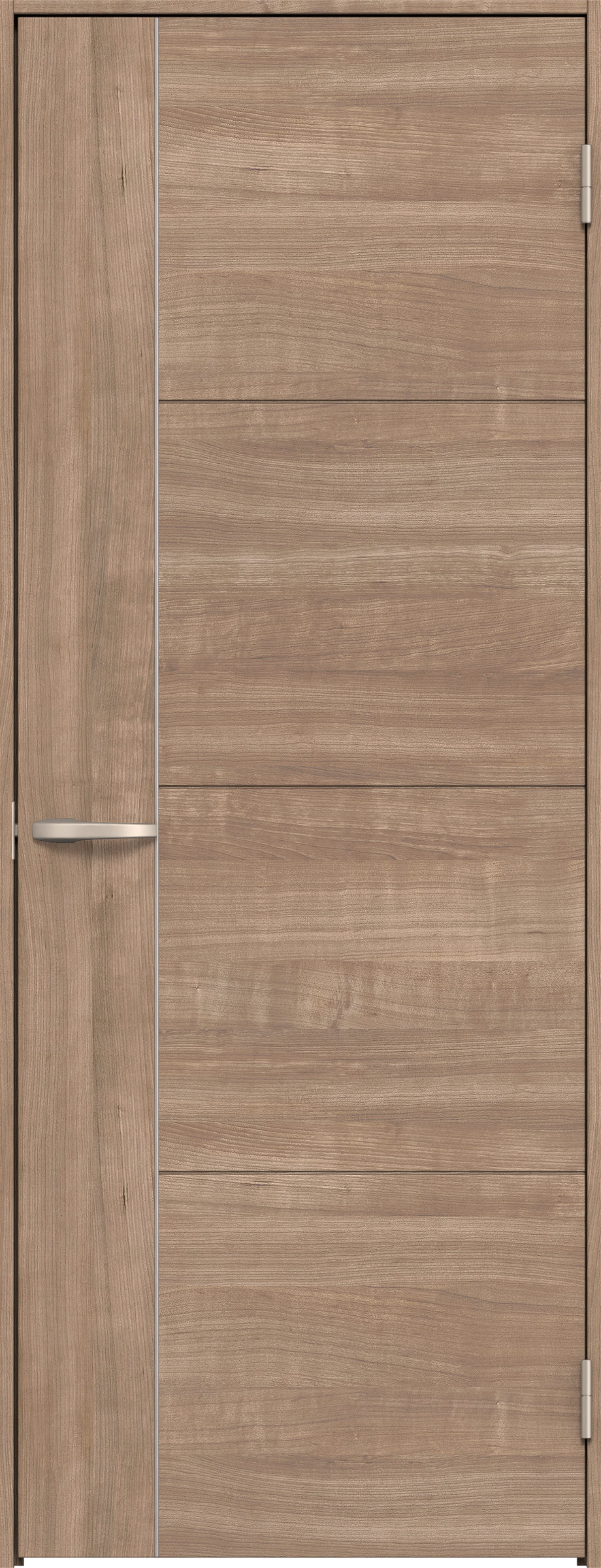 リビングドア　イエリア　片開きドア　扉セット　Ｄ１デザイン　８５０幅　２０００高　〈トープグレー柄〉　右開き　空錠　Ｎスタンダード丁番